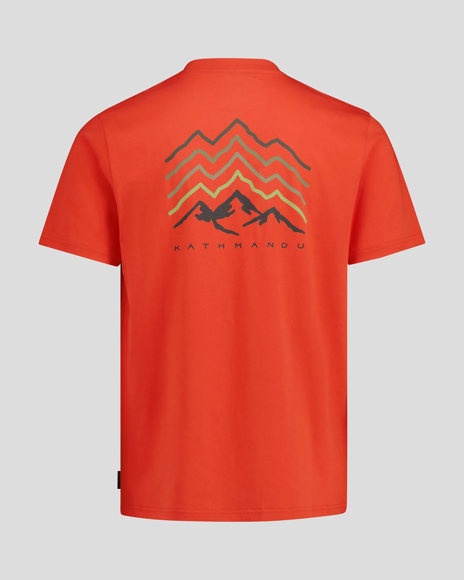 Men's Mountain Rays Organic Cotton T-shirt - Hut Orange - Image 5