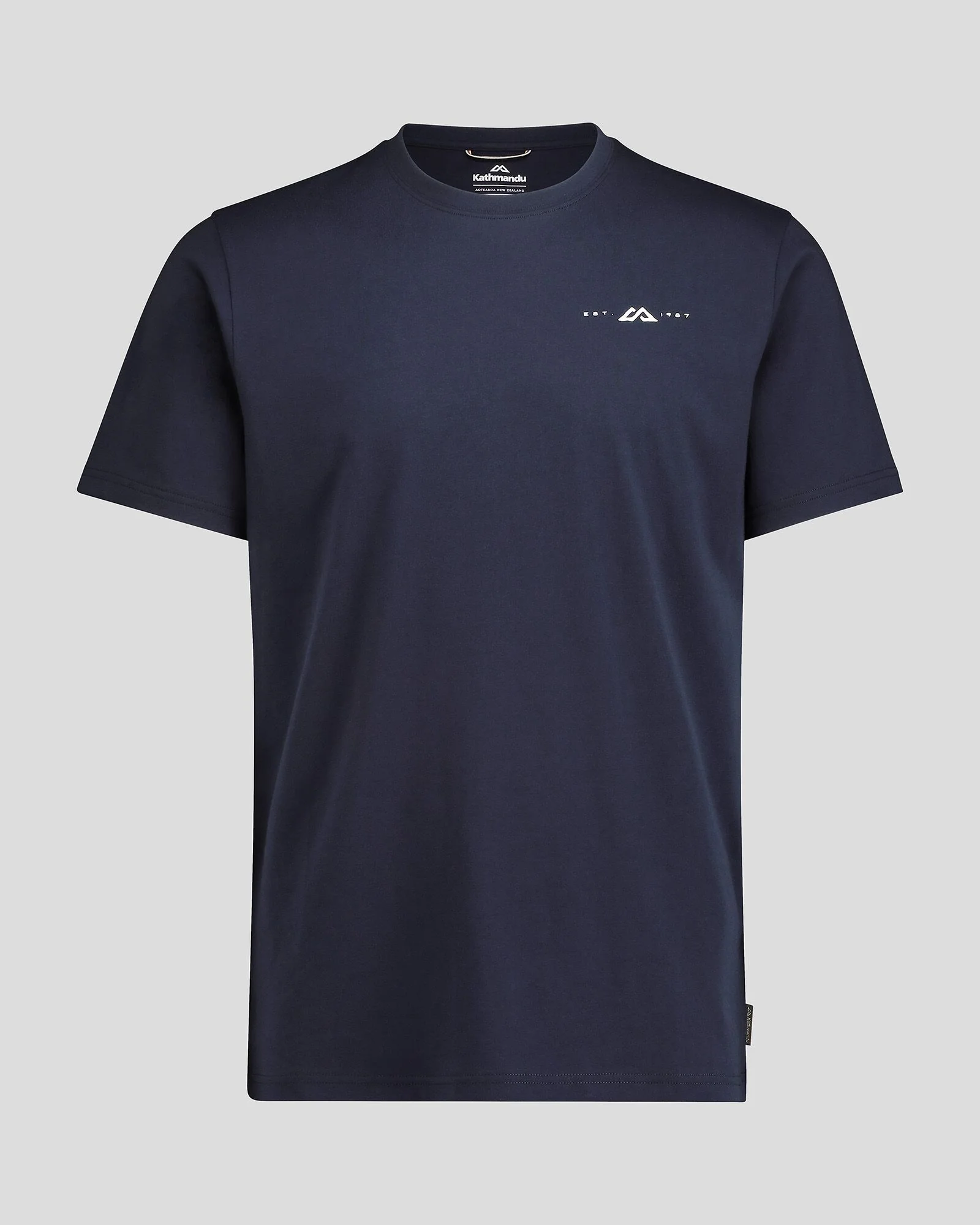 Men's Mountain Rays Organic Cotton T-shirt - Pure Navy - Image 4