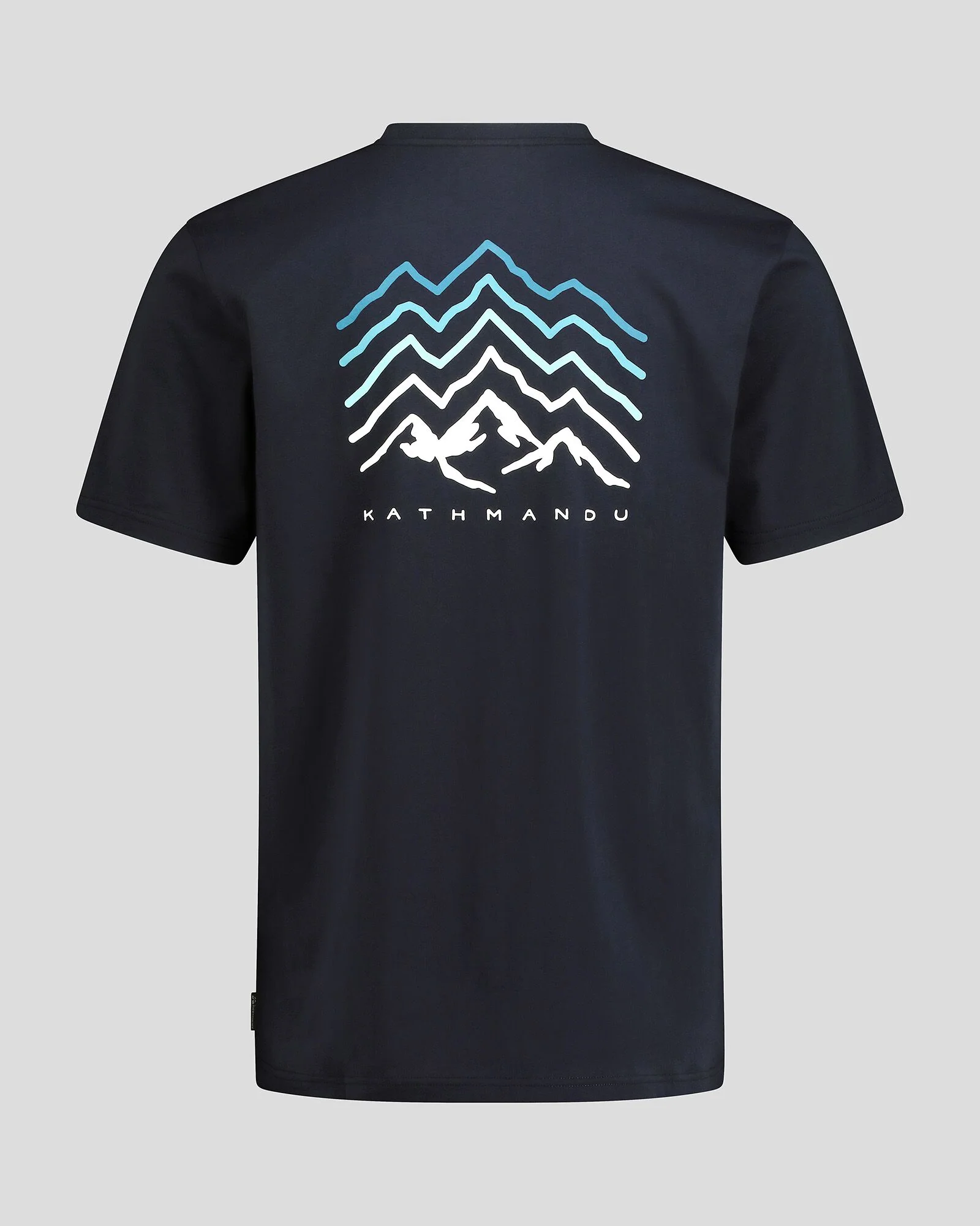 Men's Mountain Rays Organic Cotton T-shirt - Pure Navy - Image 5