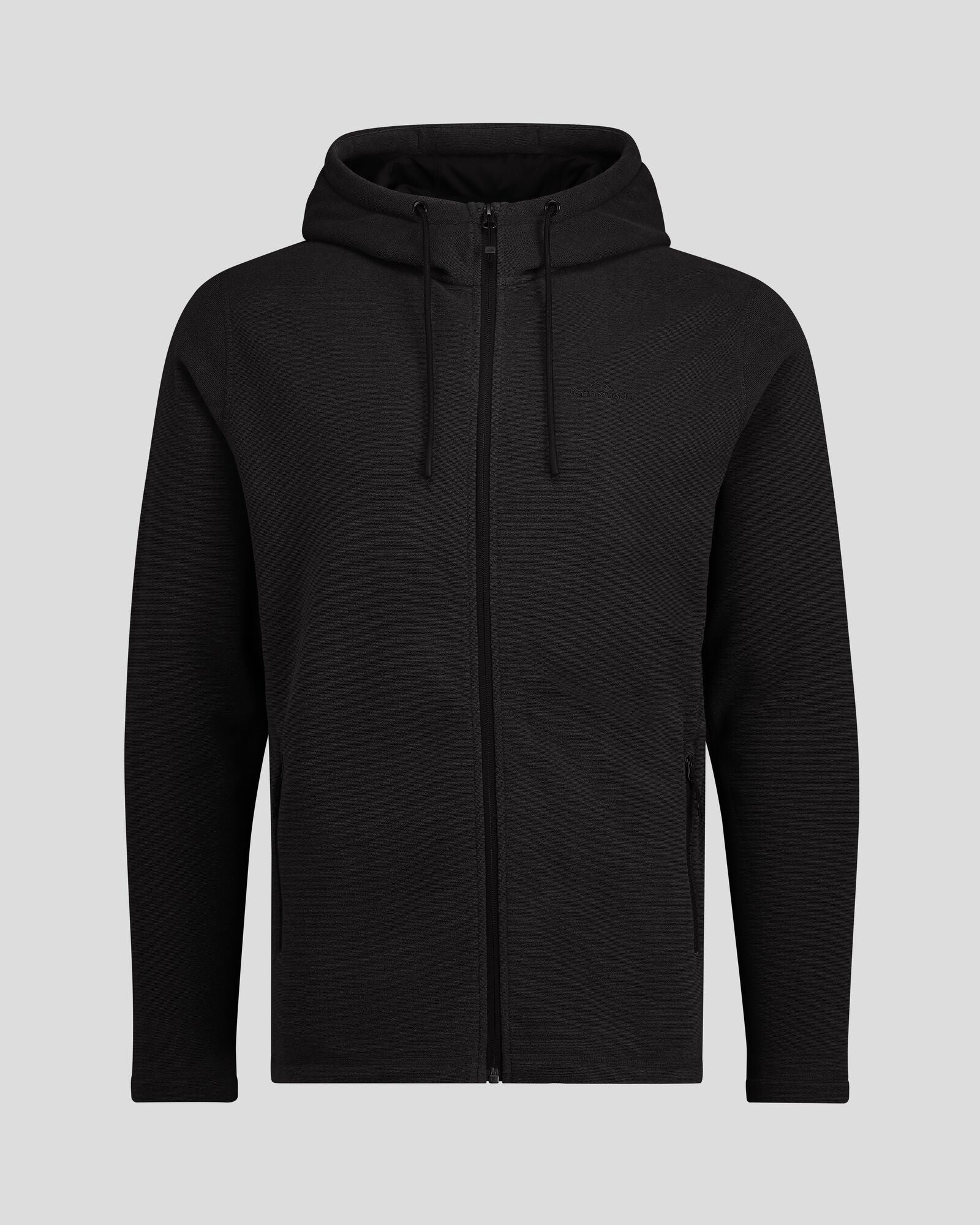 Men's Mt Aspiring Hooded Fleece Jacket  - Black Stingray - Image 6