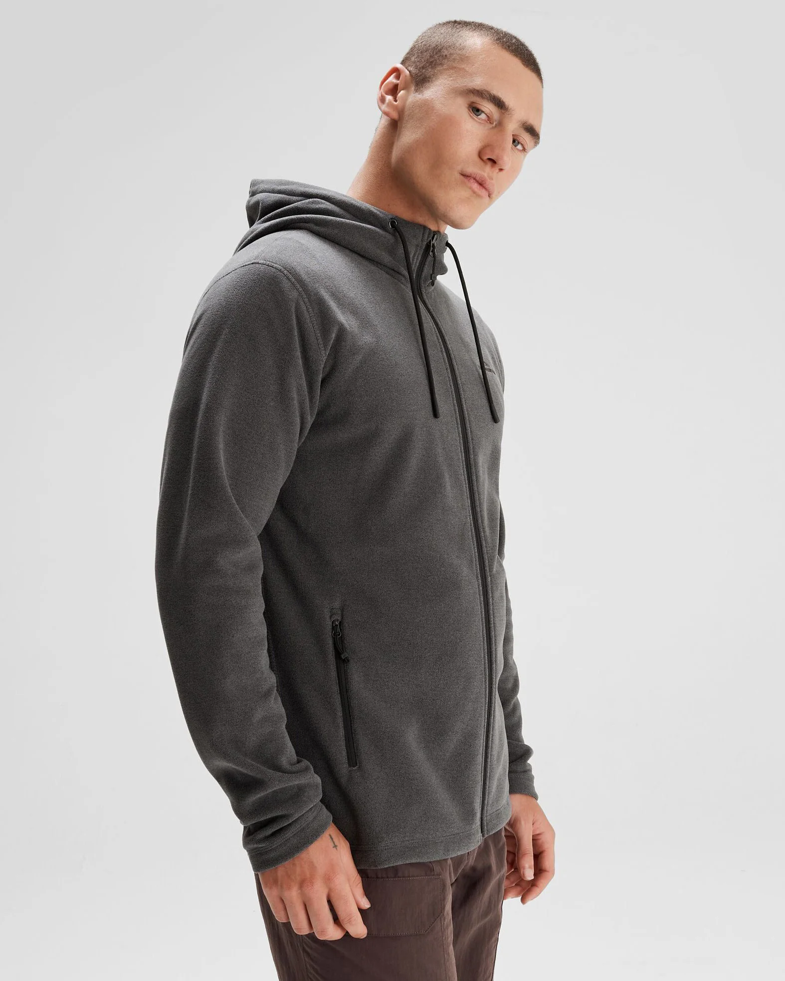 Men's Mt Aspiring Hooded Fleece Jacket  - Metal - Image 3
