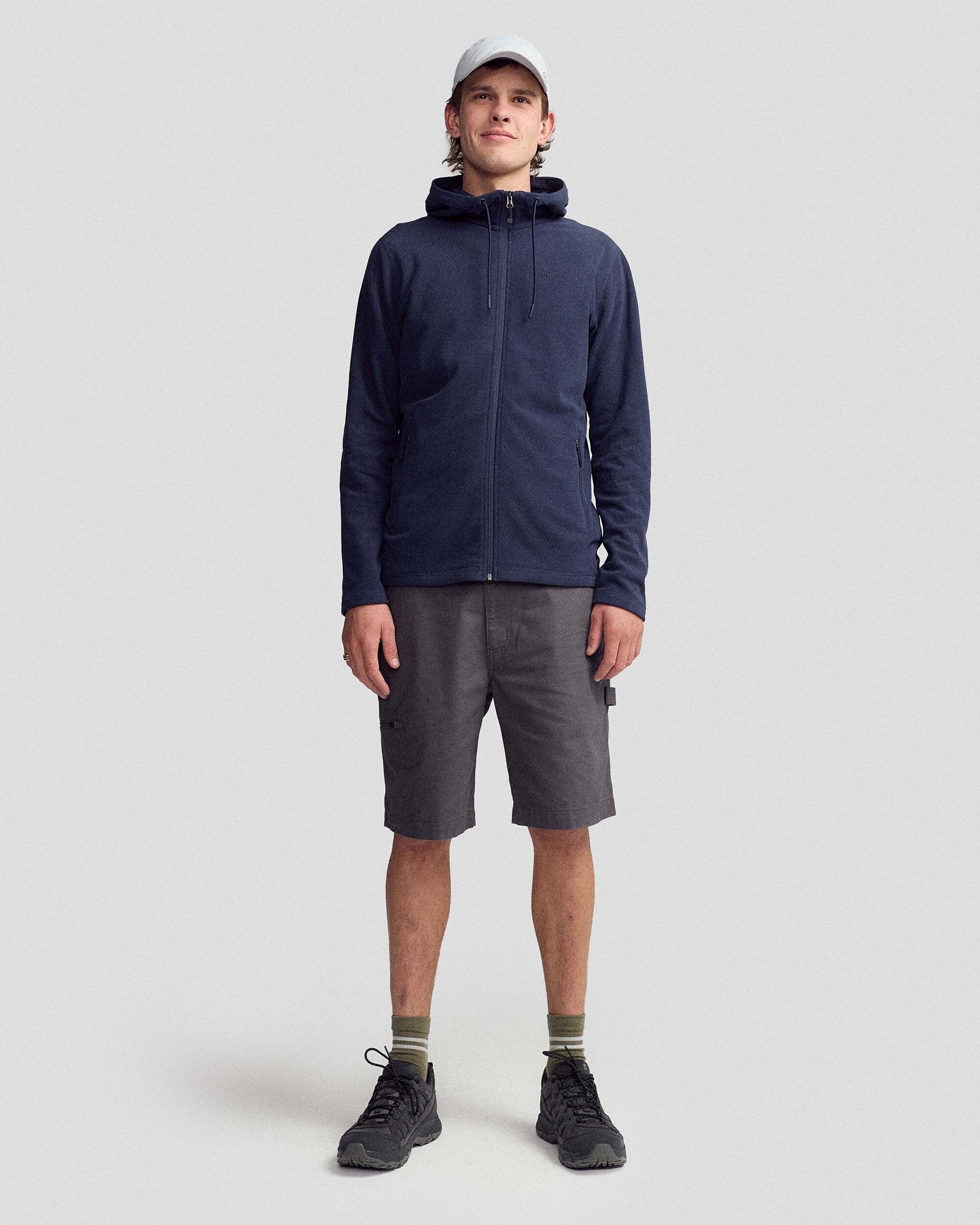 Men's Mt Aspiring Hooded Fleece Jacket  - Pure Navy - Image 2