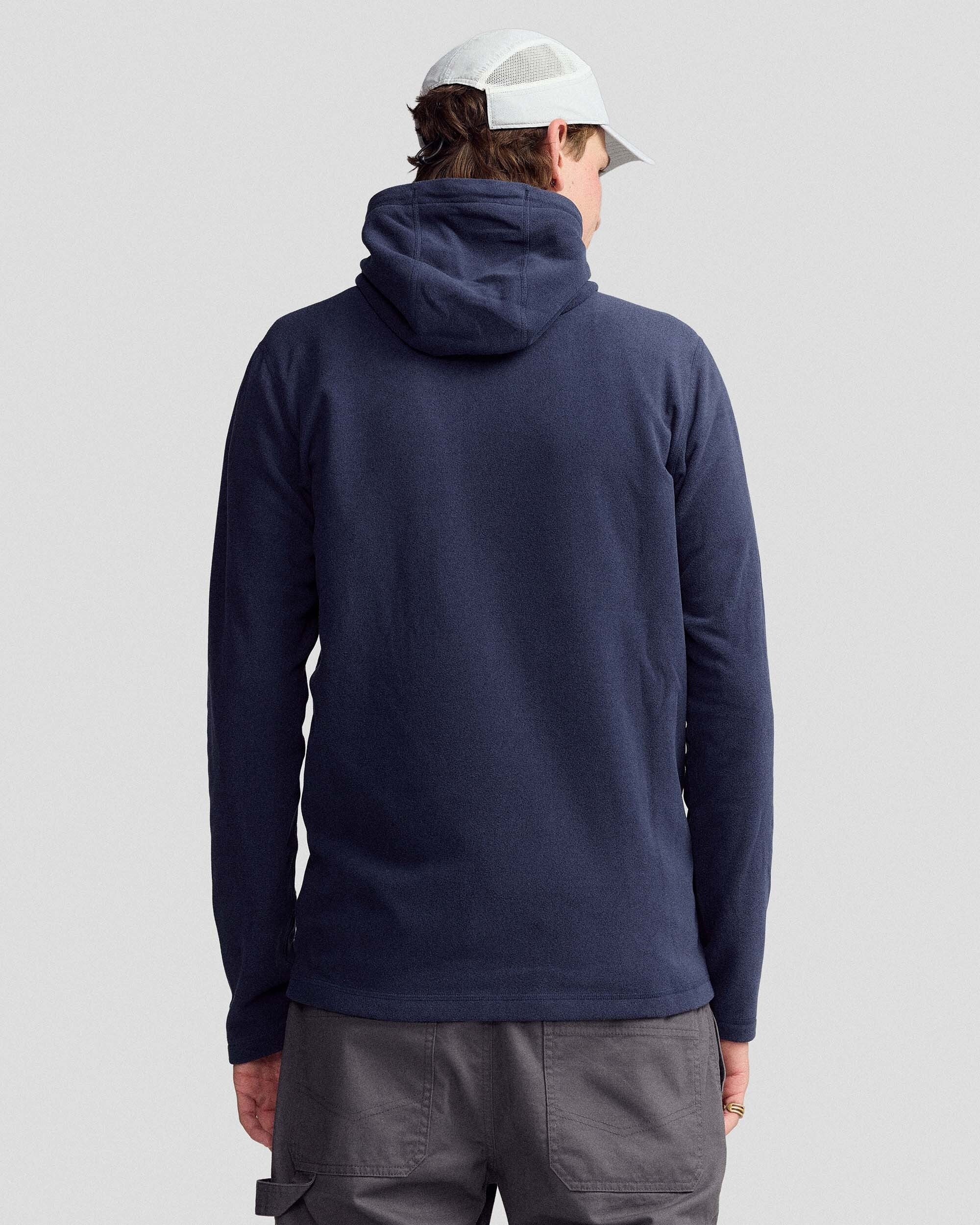 Men's Mt Aspiring Hooded Fleece Jacket  - Pure Navy - Image 3