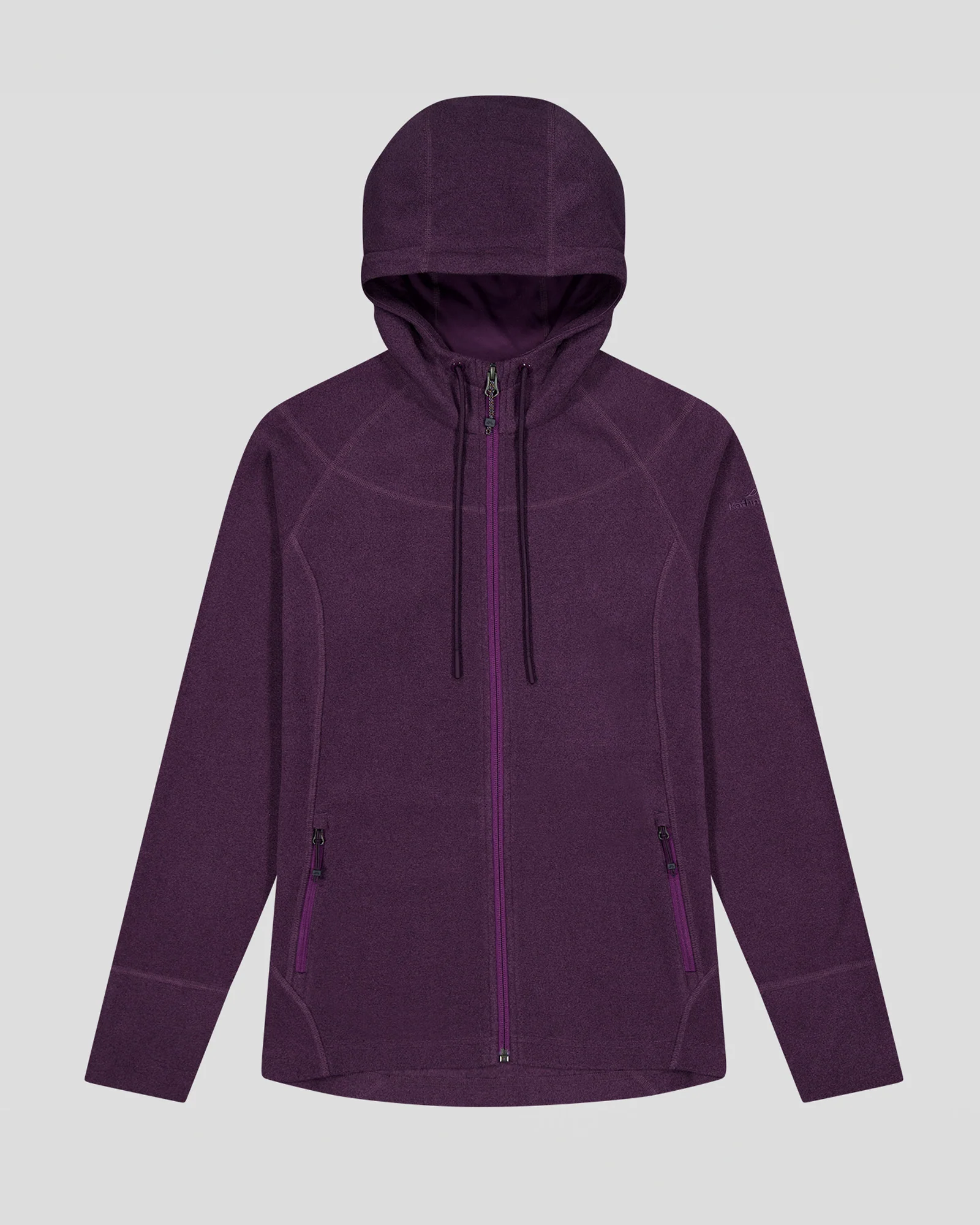 Women's Mt Aspiring Hooded Fleece Jacket  - Jam - Image 5