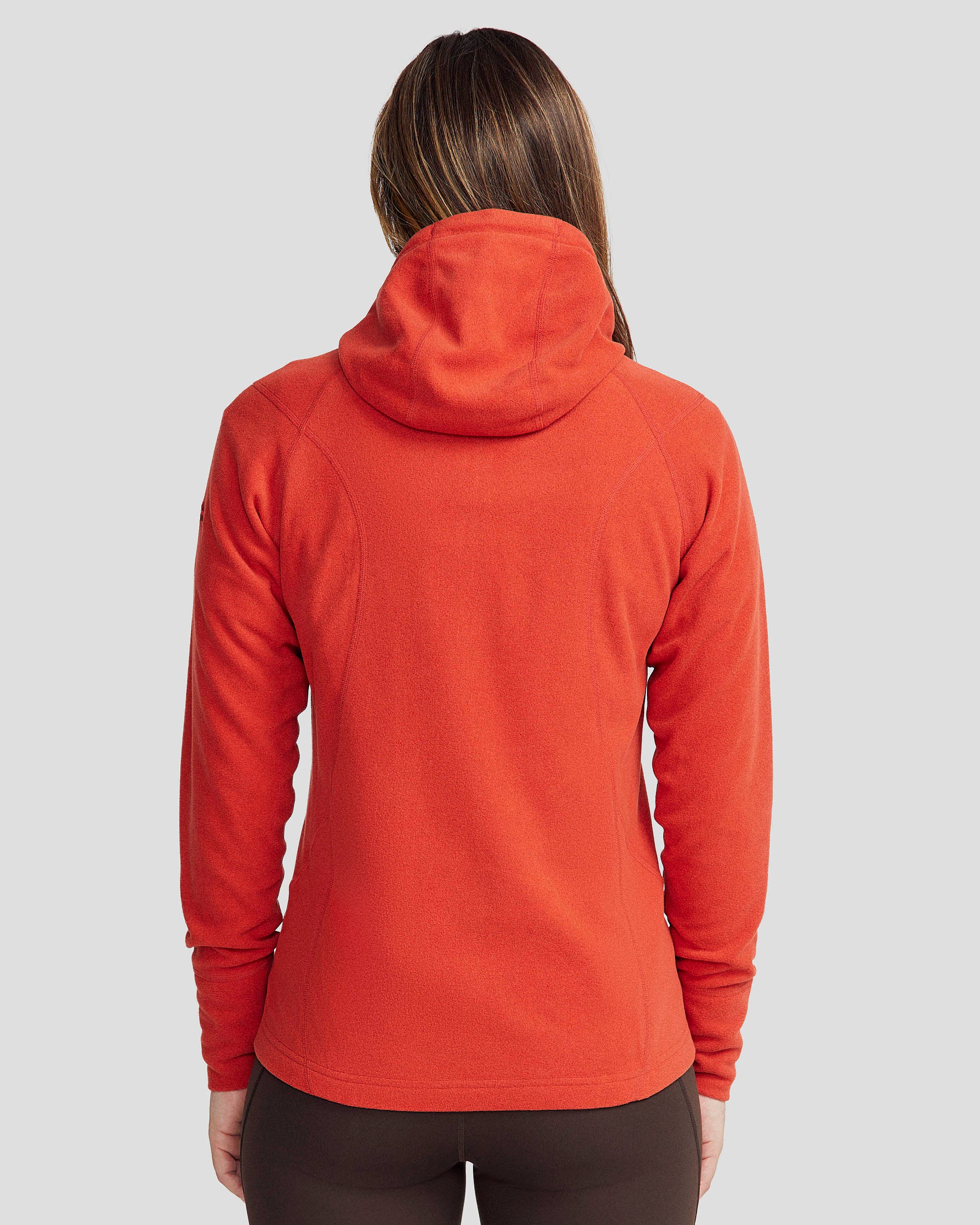 Women's Mt Aspiring Hooded Fleece Jacket  - Spicy Chilli Pepper - Image 4