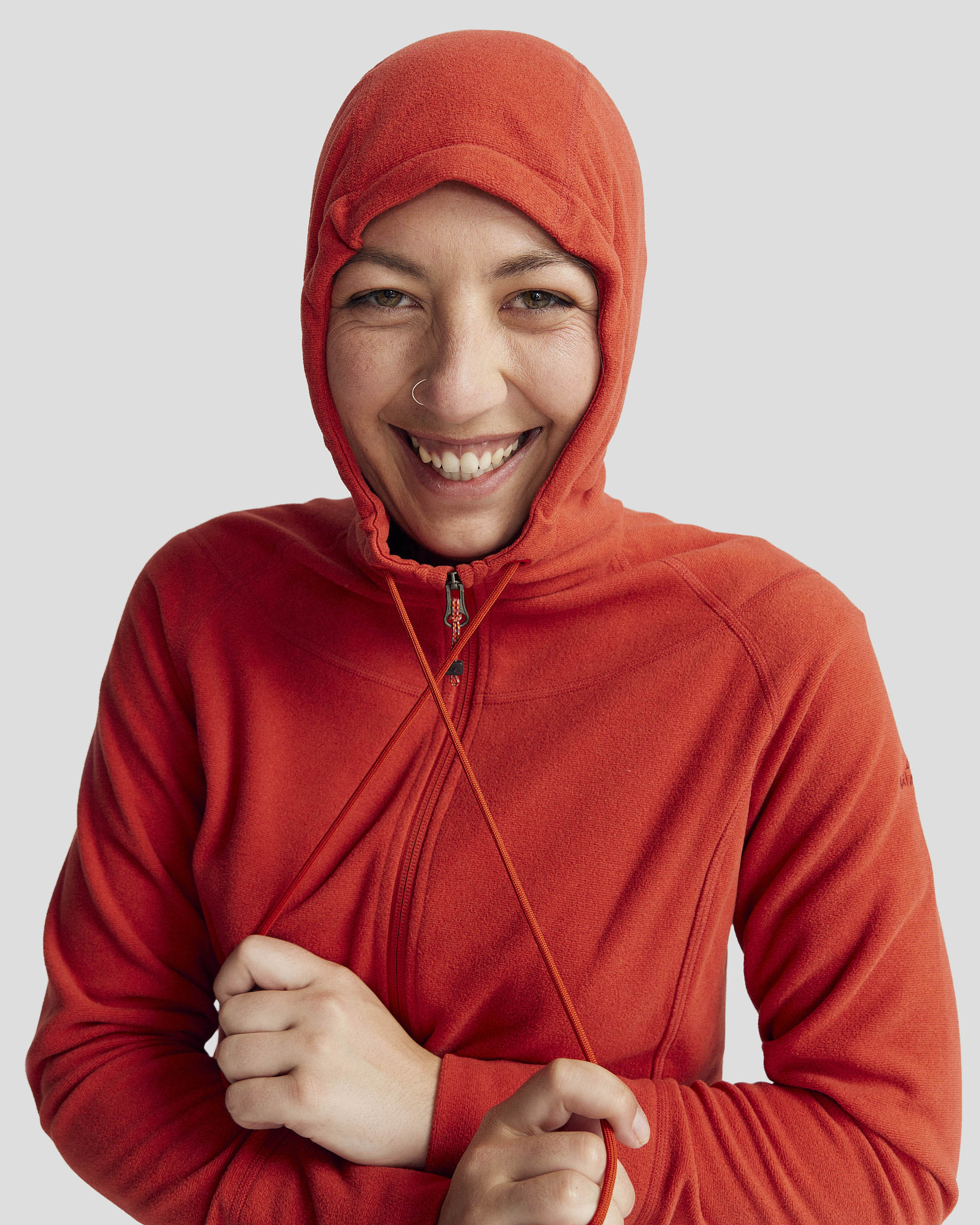 Women's Mt Aspiring Hooded Fleece Jacket  - Spicy Chilli Pepper - Image 5