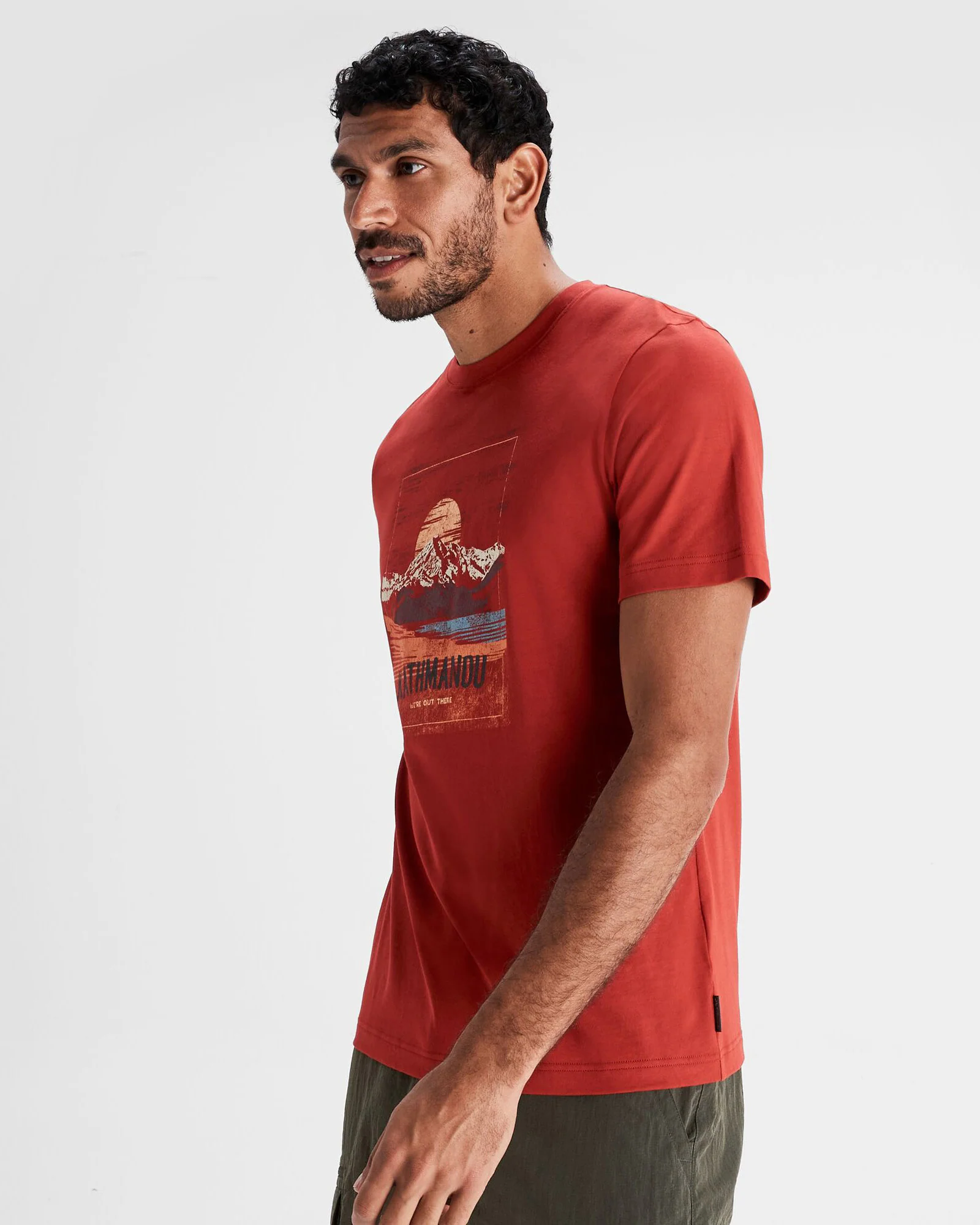 Mt Cook Men's Organic Cotton S/S Tee - Spicy Chilli Pepper - Image 3