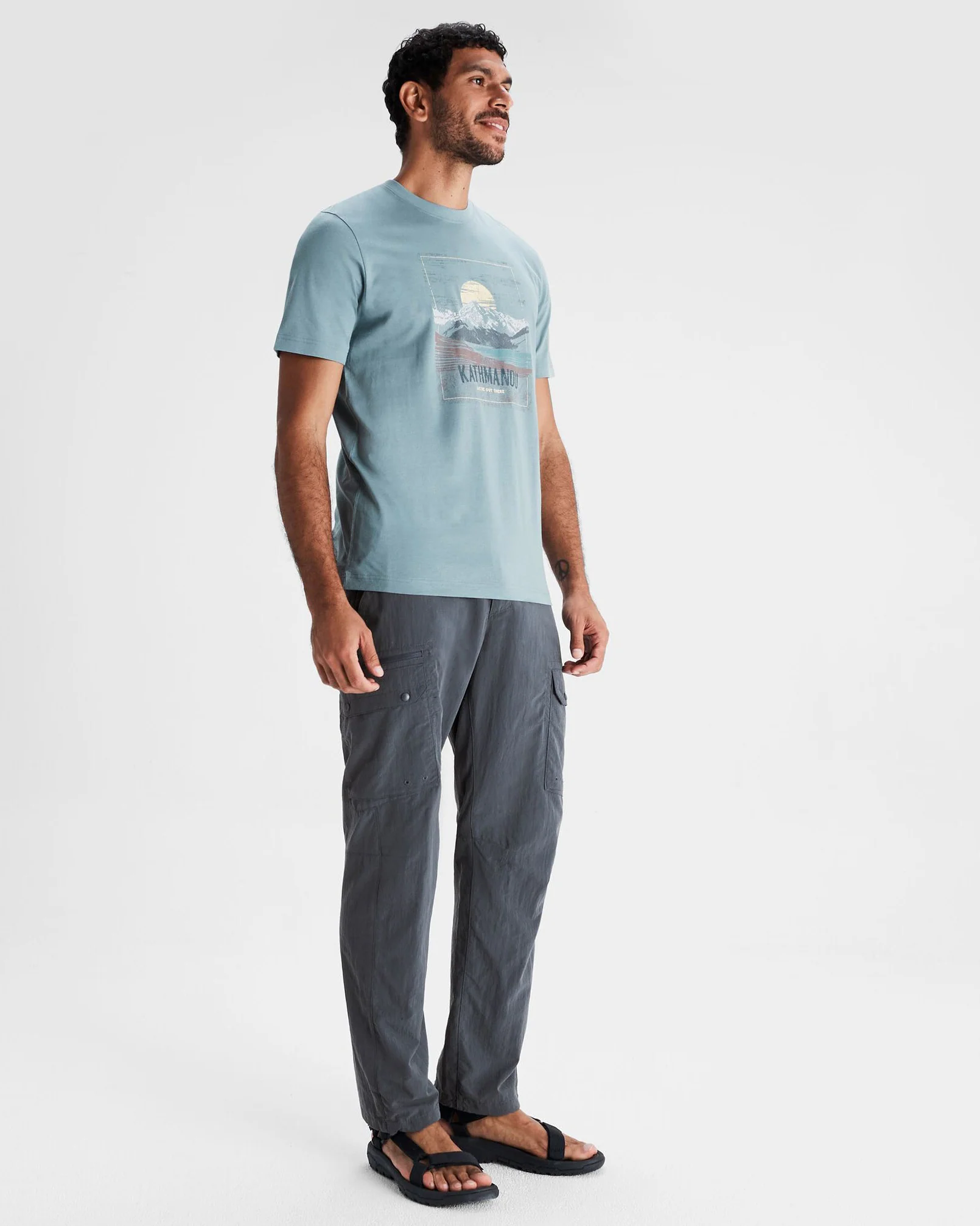 Mt Cook Men's Organic Cotton S/S Tee - Vapor - Image 2