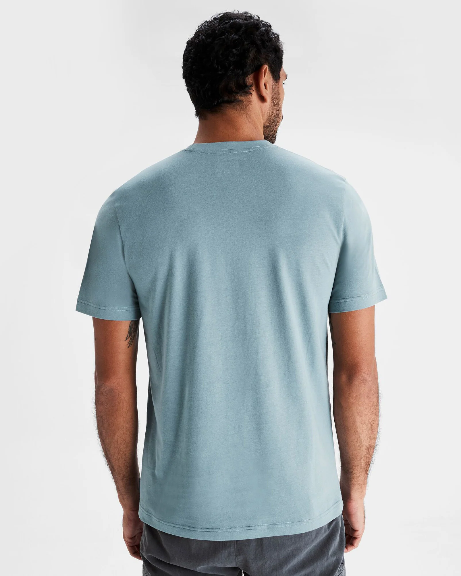 Mt Cook Men's Organic Cotton S/S Tee - Vapor - Image 3
