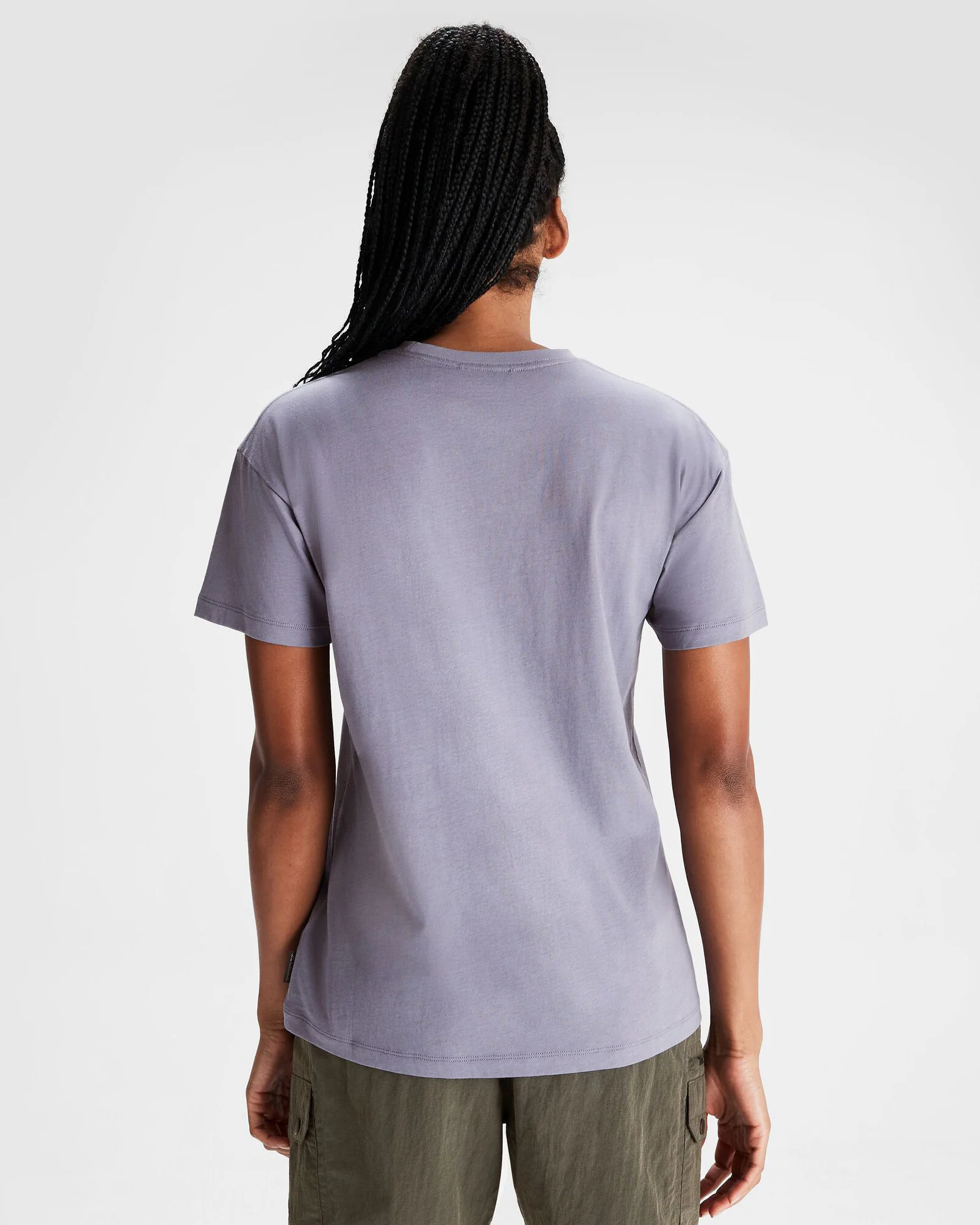 Women's Mt Cook Organic Cotton T-shirt - Dark Haze - Image 3