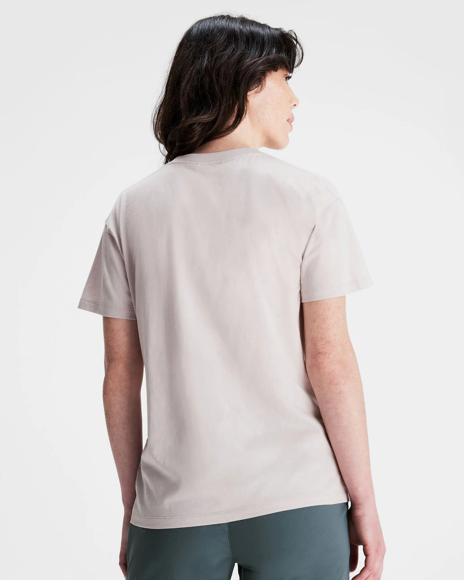 Women's Mt Cook Organic Cotton T-shirt - Dove - Image 3