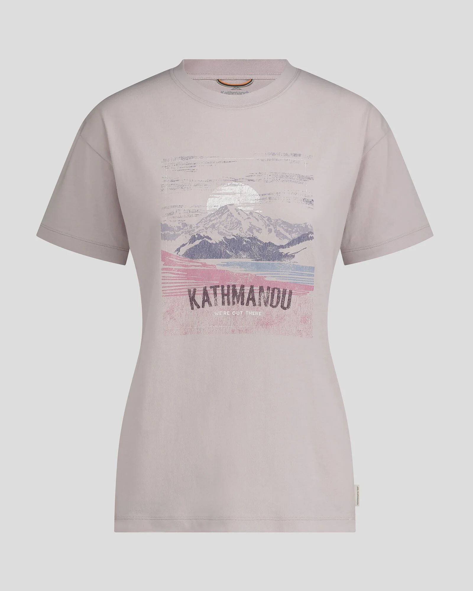 Women's Mt Cook Organic Cotton T-shirt - Dove - Image 4