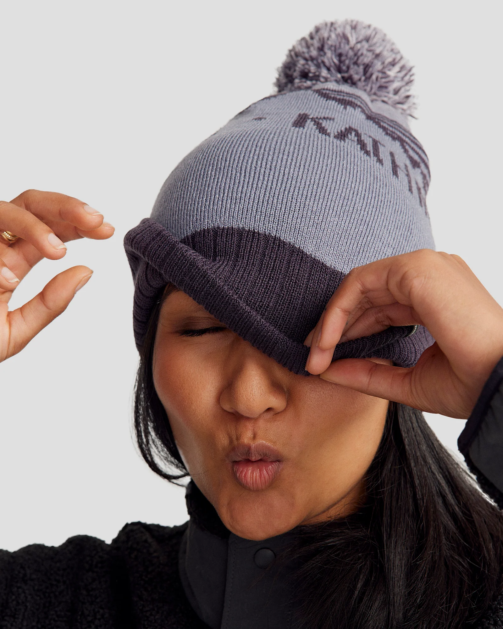MTN Skies Pompom Beanie - Hazey Orbit - Image 3