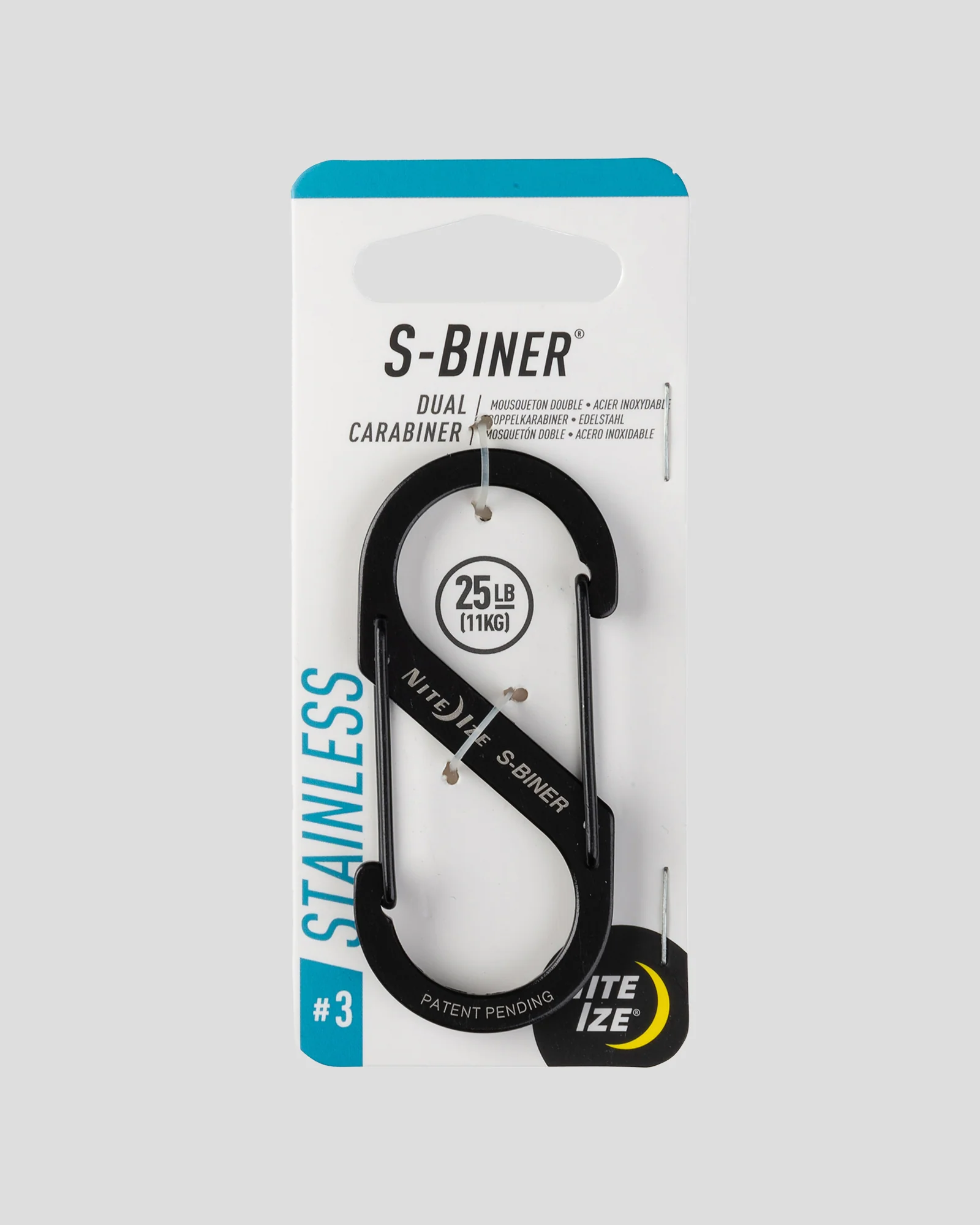 Nite Ize S-Biner® Dual Carabiner Stainless Steel #3 - Black - Image 3