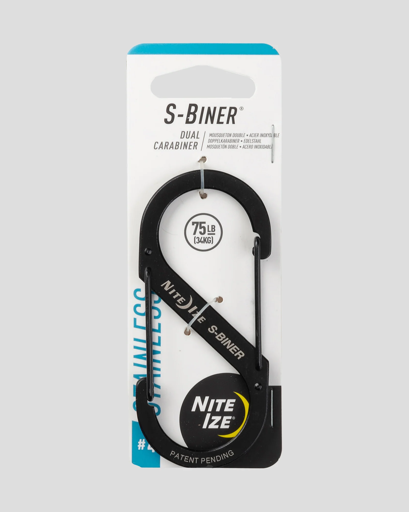 Nite Ize S-Biner® Dual Carabiner Stainless Steel #4  - Black - Image 3