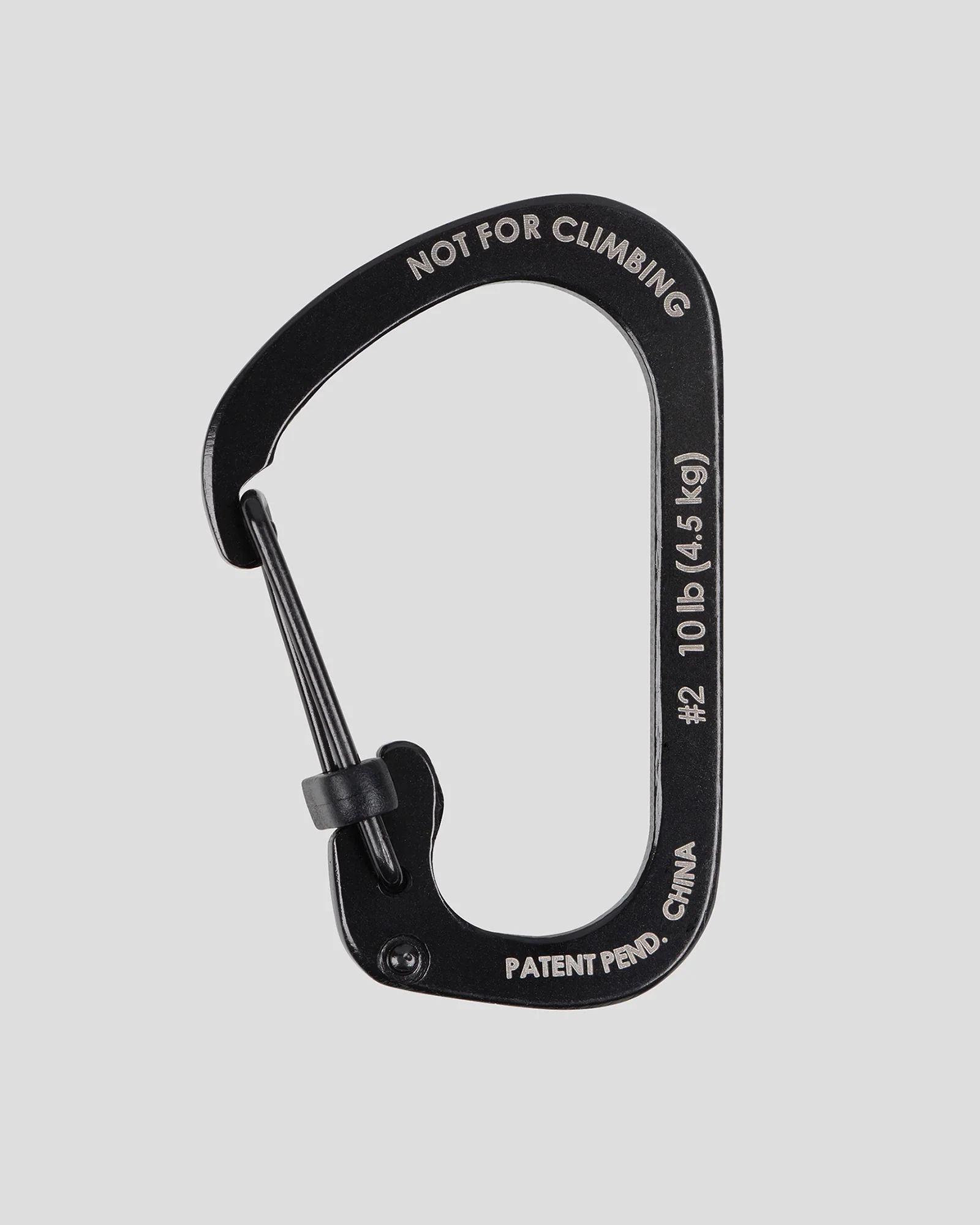 Nite Ize SlideLock Carabiner Stainless Steel #2  - Black - Image 2