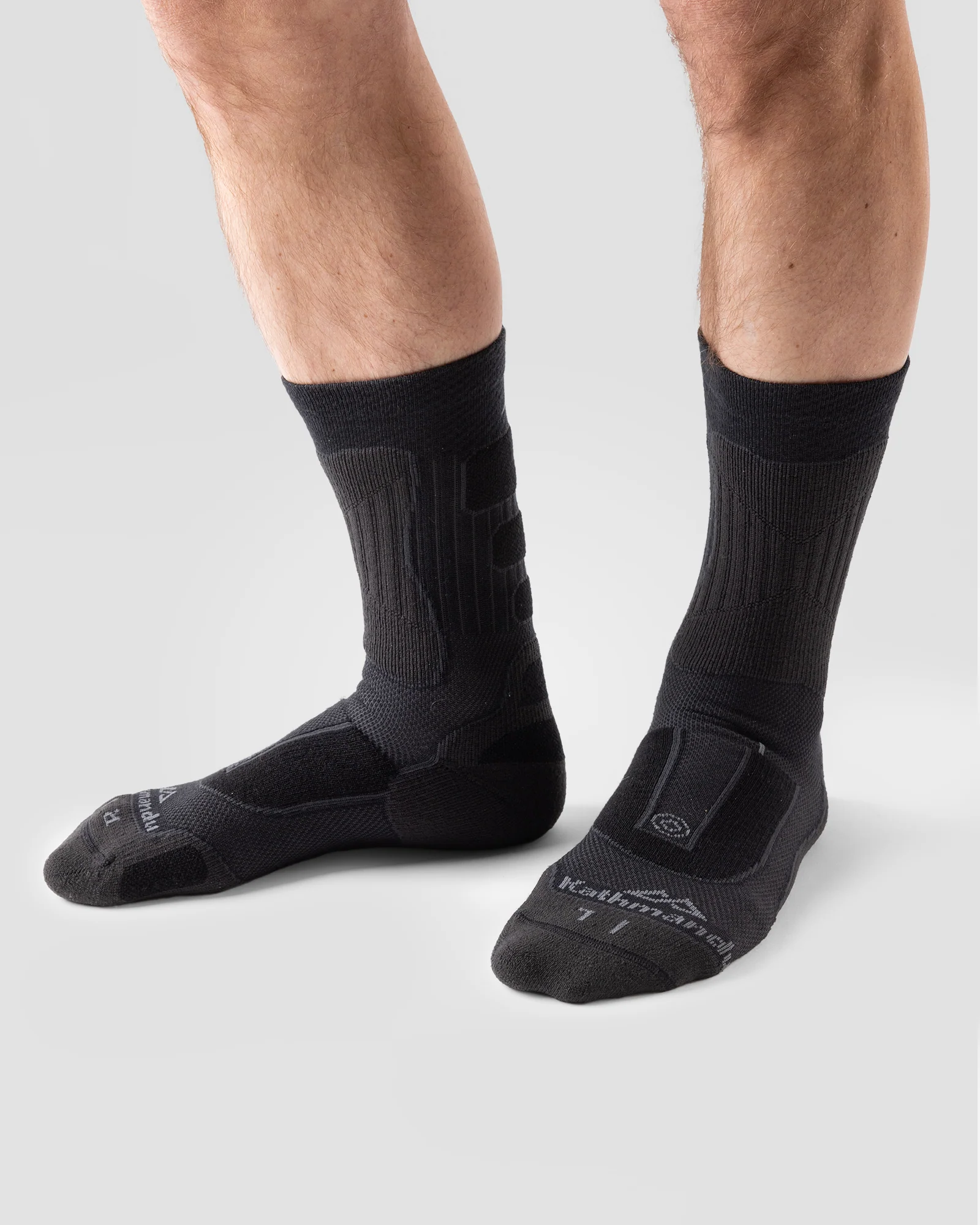 NuYarn Ergonomic Hike Socks - Charcoal - Image 2
