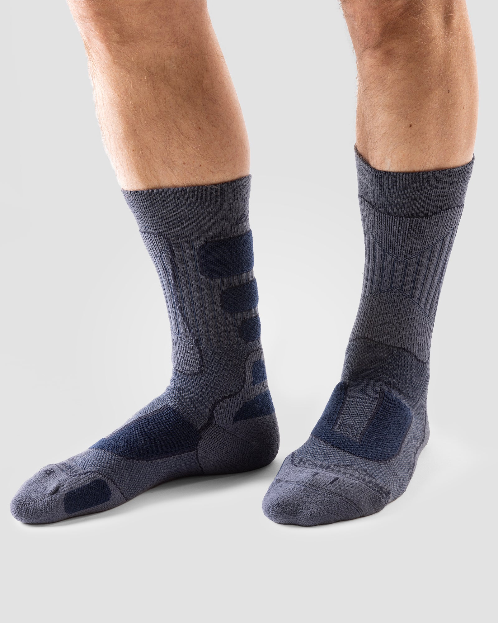NuYarn Ergonomic Hiking Socks - Dark Blue - Image 2
