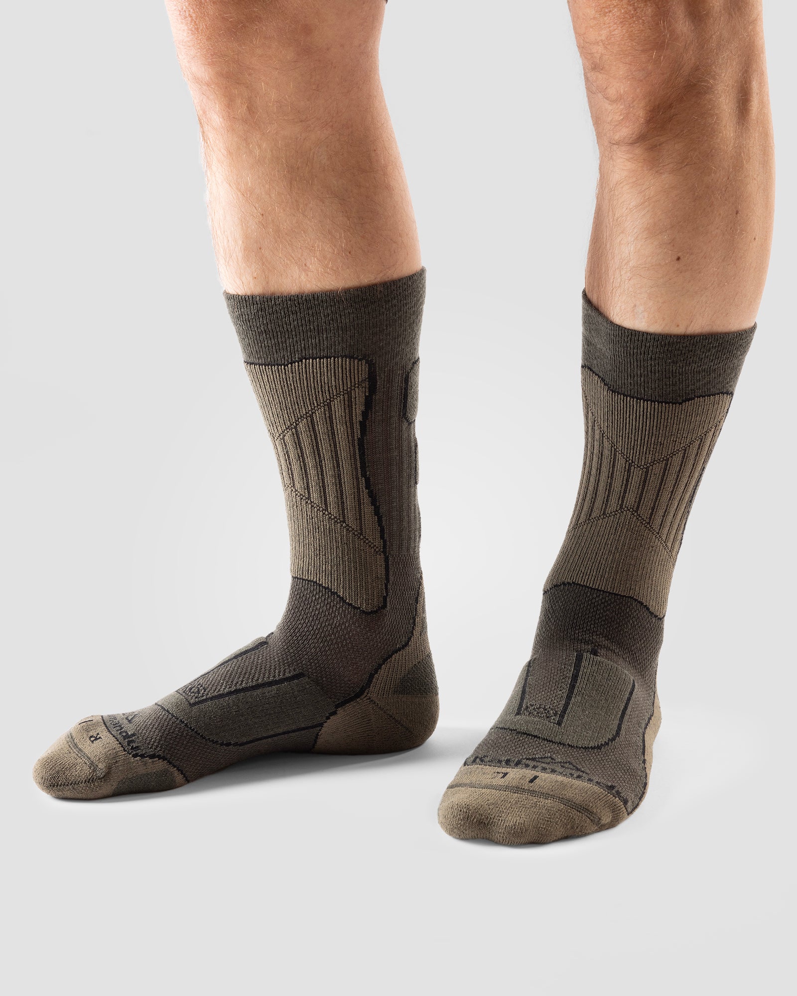 NuYarn Ergonomic Hike Socks - Deep Forest - Image 2