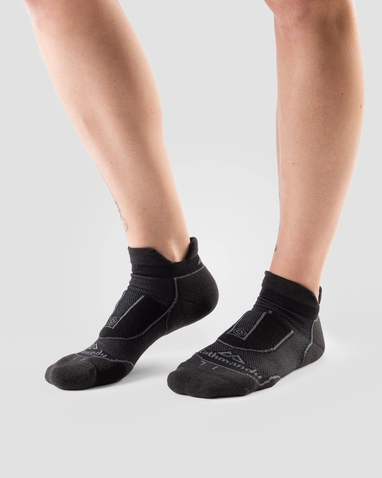NuYarn Ergonomic Trail Socks - Charcoal - Image 2