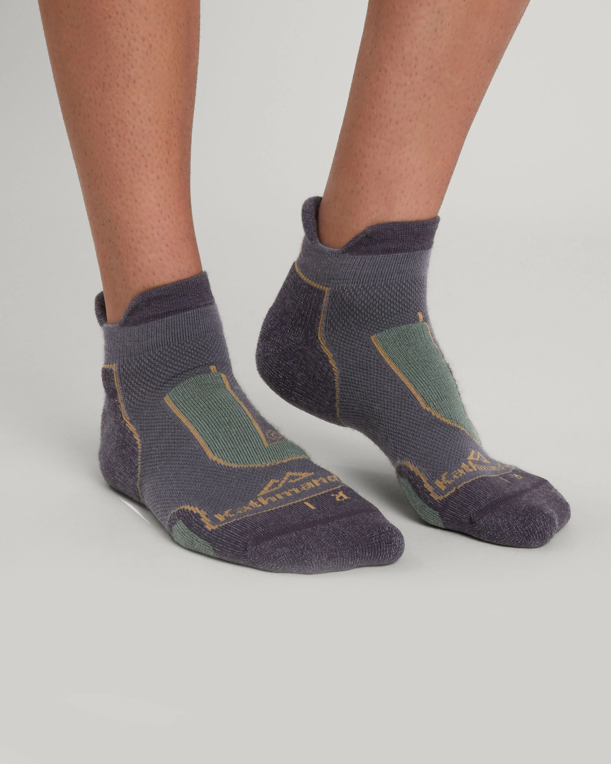 NuYarn Ergonomic Trail Socks - Dusk/Thyme/Golden Oak - Image 2