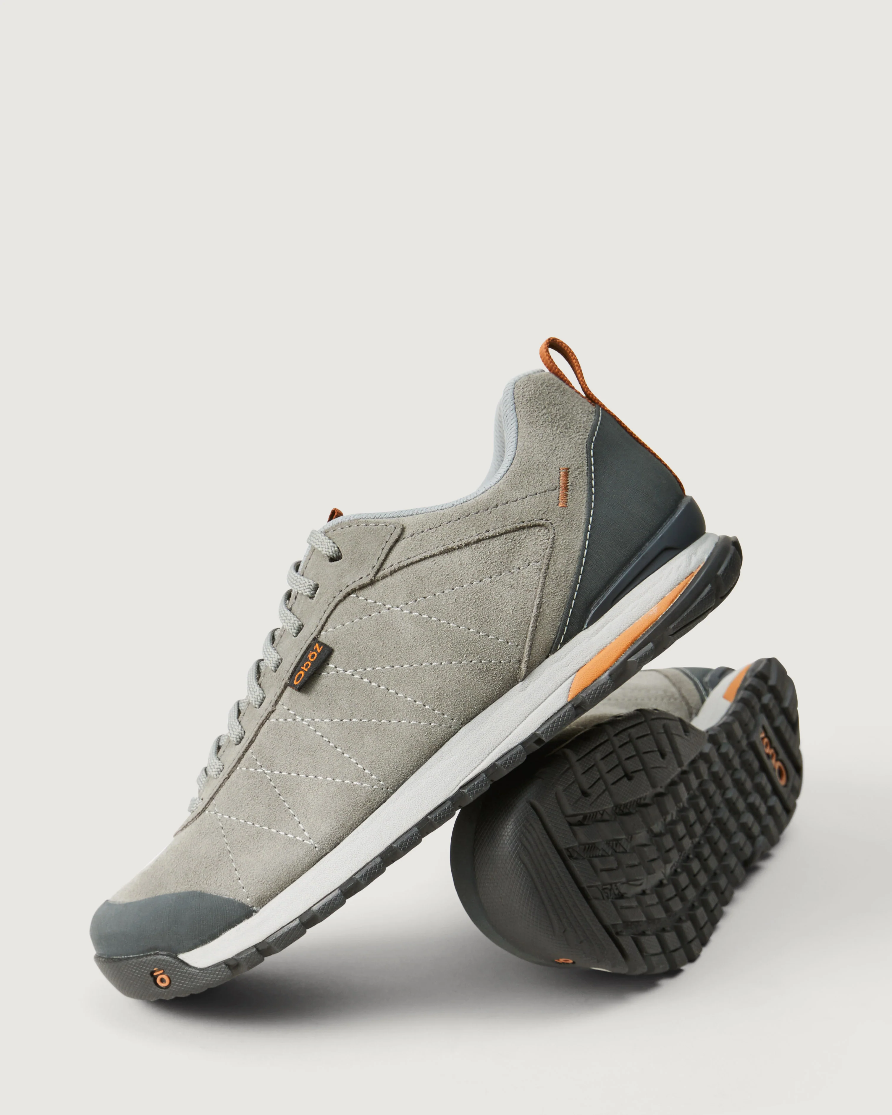 Men's Oboz Bozeman Low Leather Shoes - Charcoal - Image 2