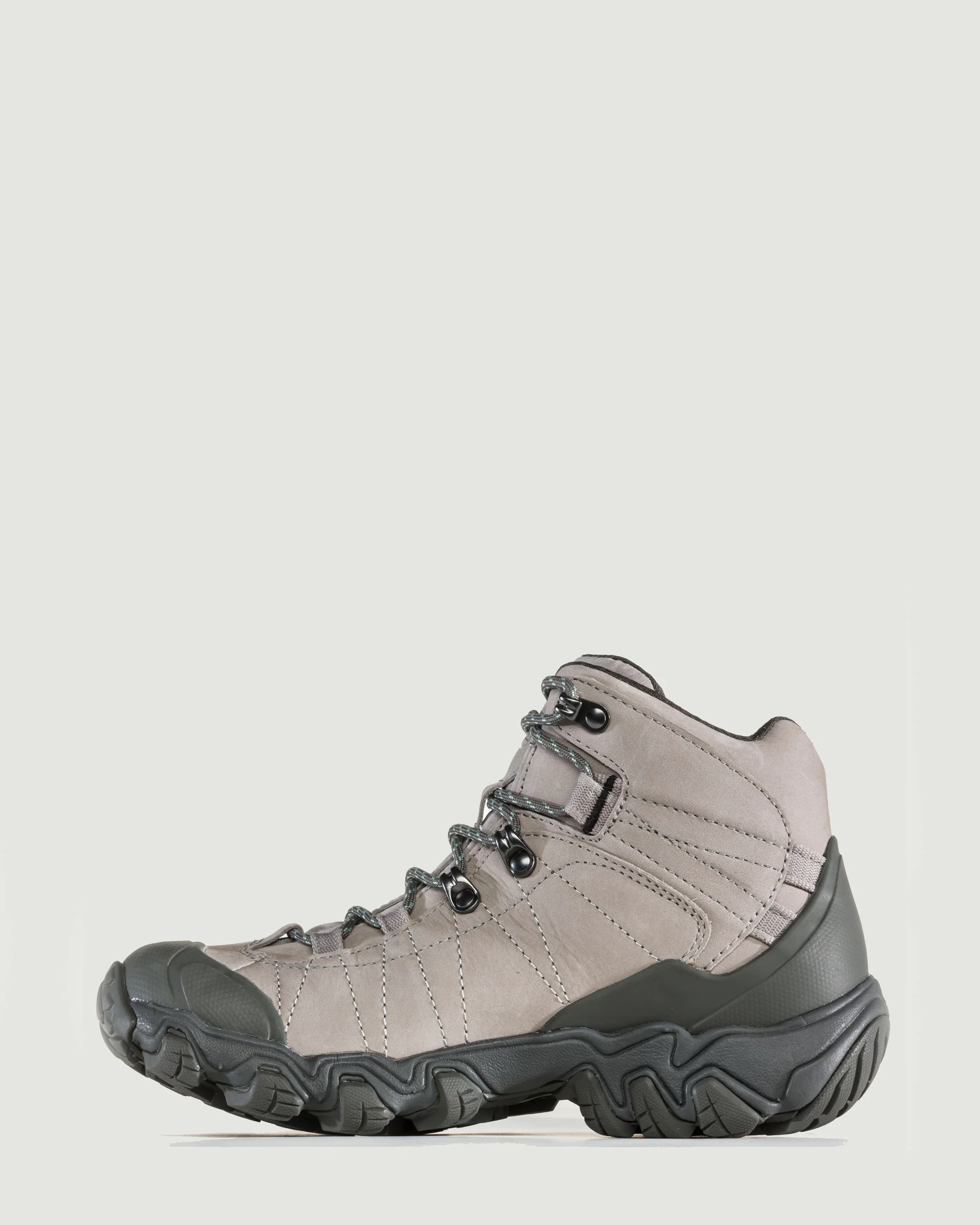 Women's Oboz Bridger Waterproof Mid Hiking Boots - Wide - Frost Grey - Image 2