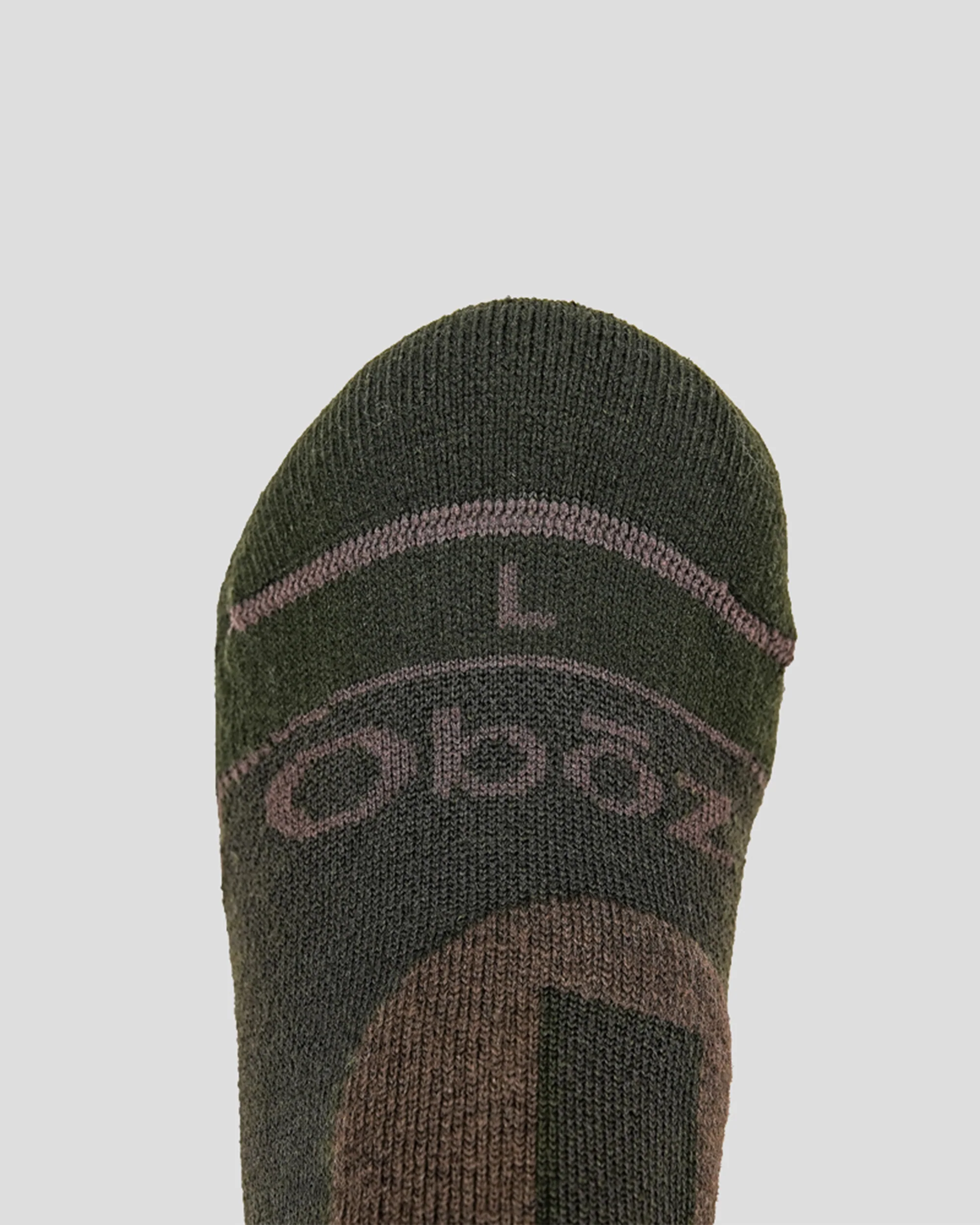 Oboz Bridger Heavyweight Hike Sock - Olive Branch - Image 4