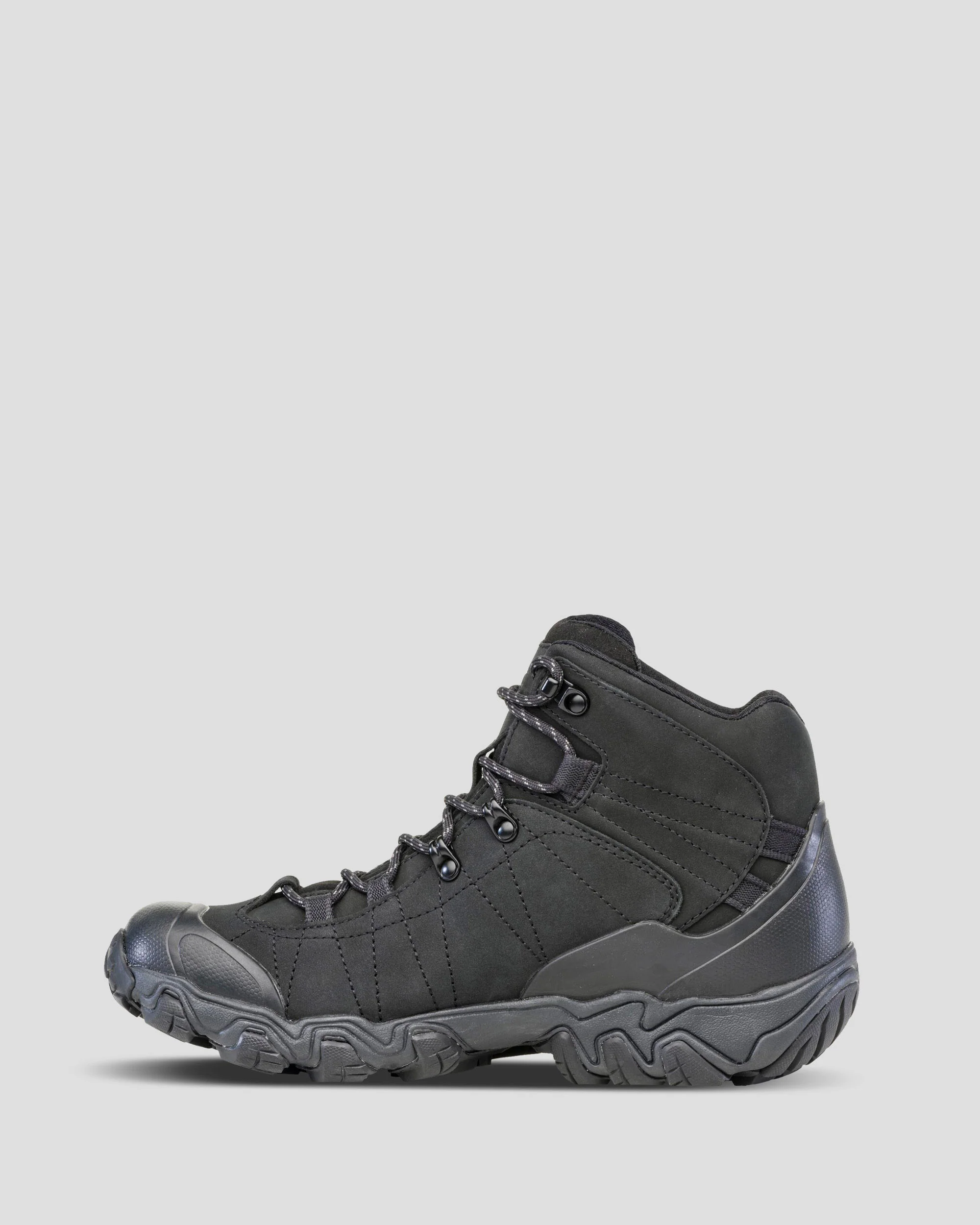 Men's Oboz Bridger Waterproof Mid Hiking Boots - Black Sea - Image 3
