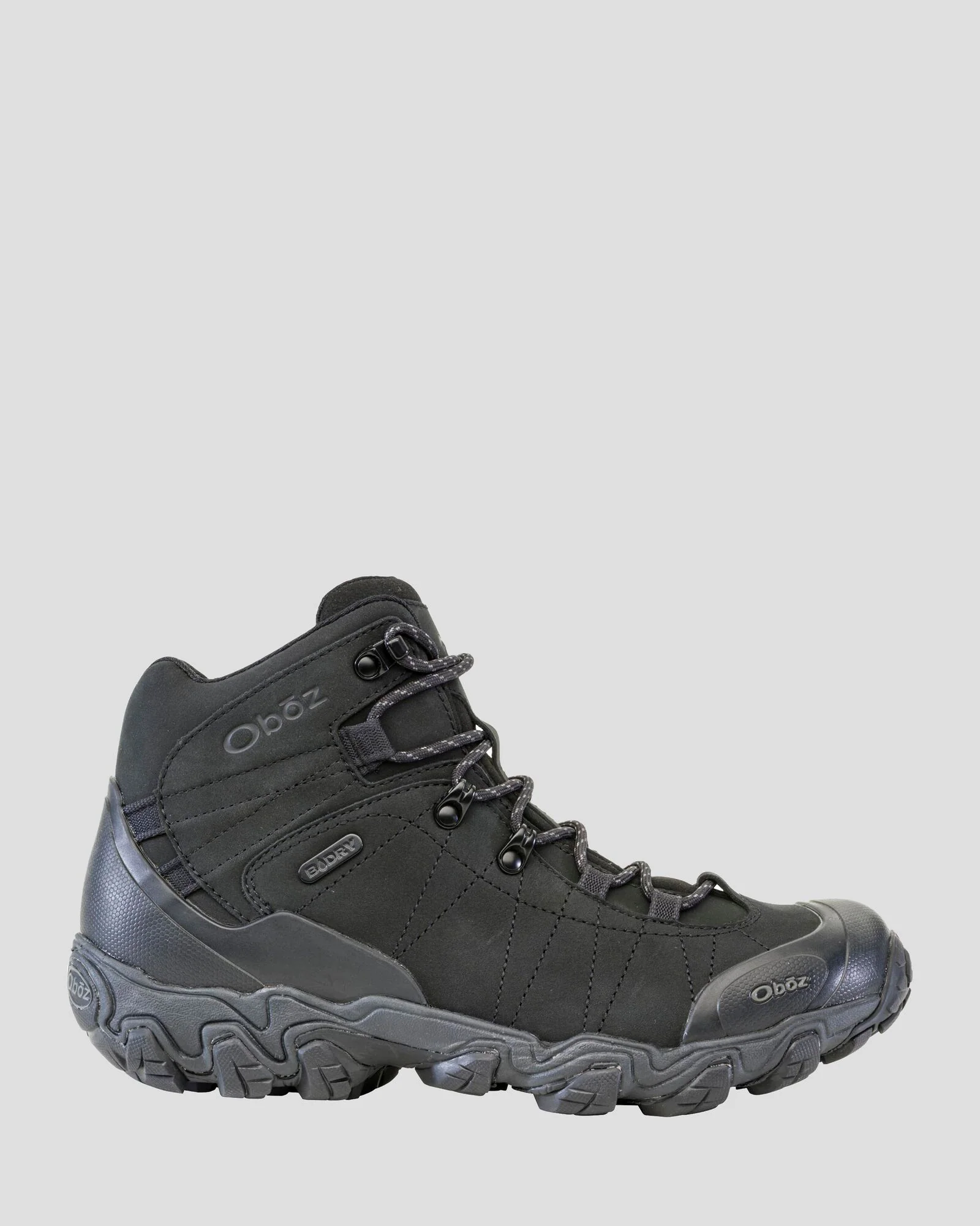 Men's Oboz Bridger Mid Hiking Boots - Wide  - Black Sea - Image 2