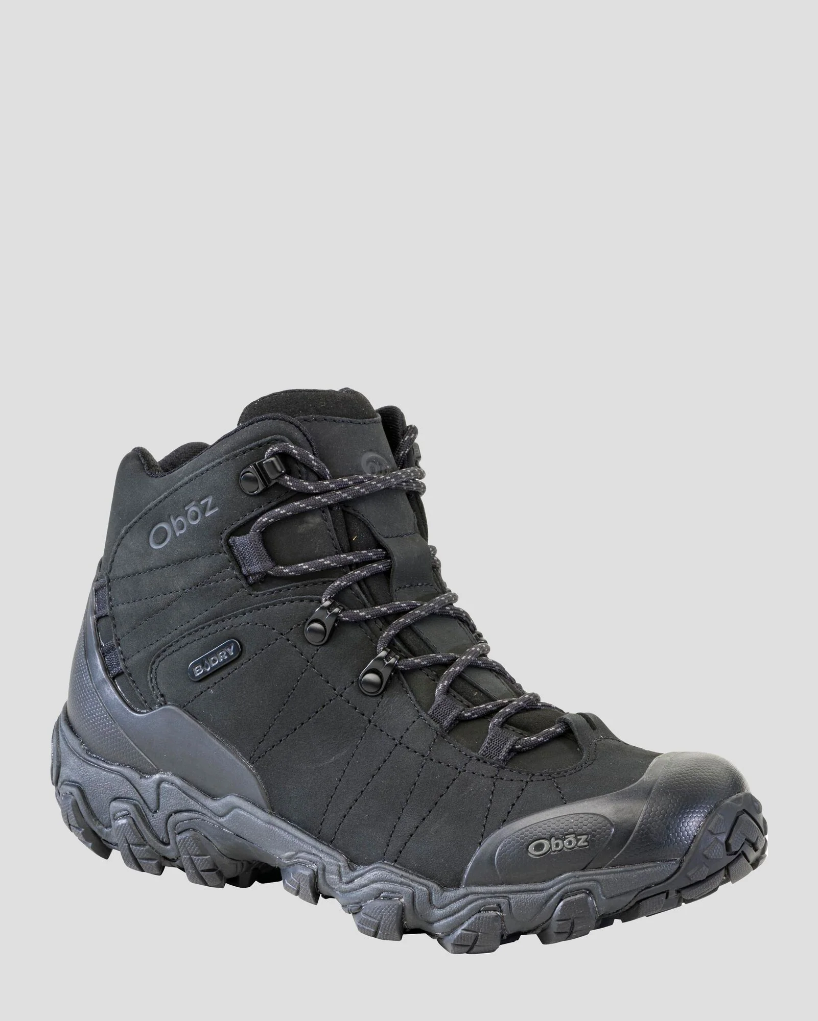 Men's Oboz Bridger Mid Hiking Boots - Wide  - Black Sea - Image 3