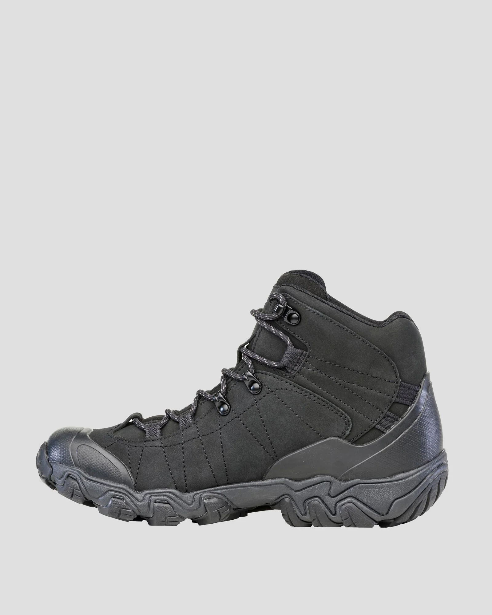 Men's Oboz Bridger Mid Hiking Boots - Wide  - Black Sea - Image 4