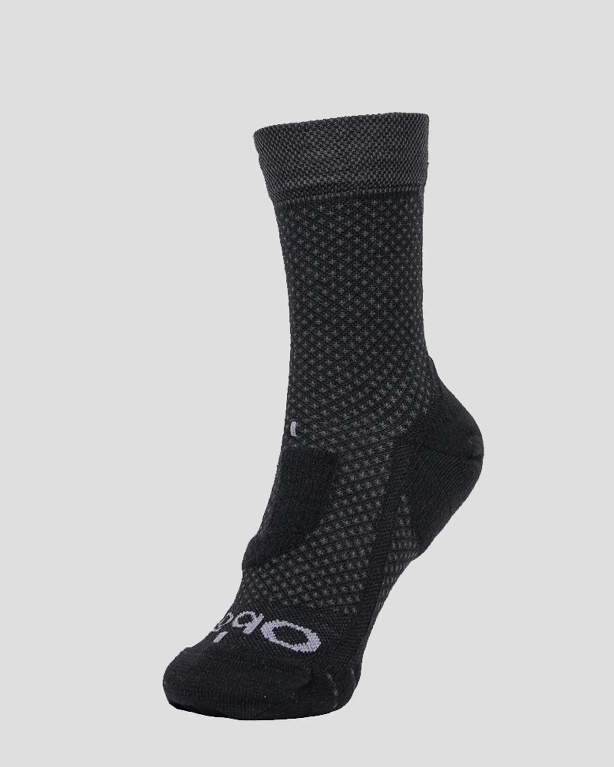Oboz Katabatic Lightweight Hike Sock - Black Sea - Image 2