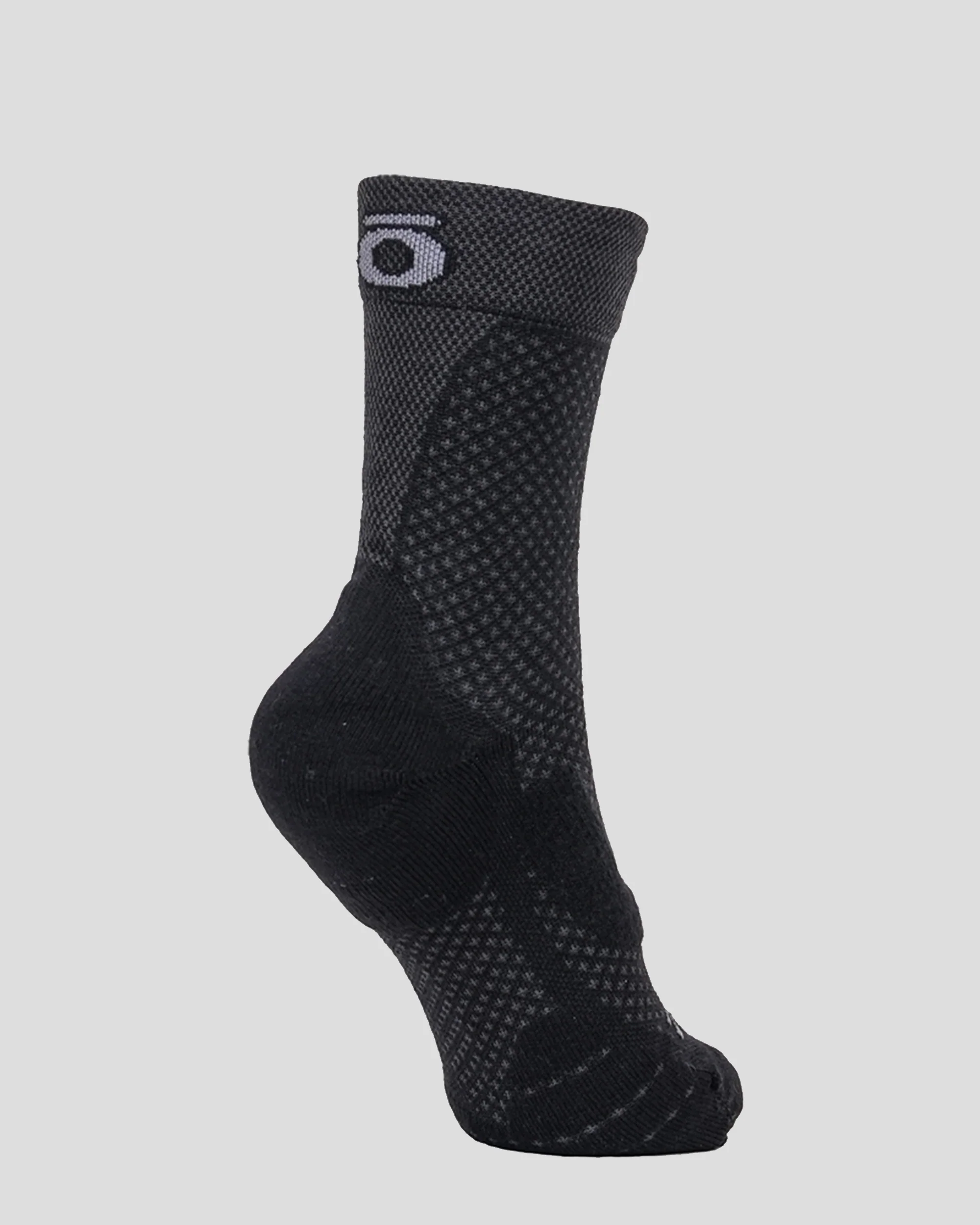 Oboz Katabatic Lightweight Hike Sock - Black Sea - Image 3