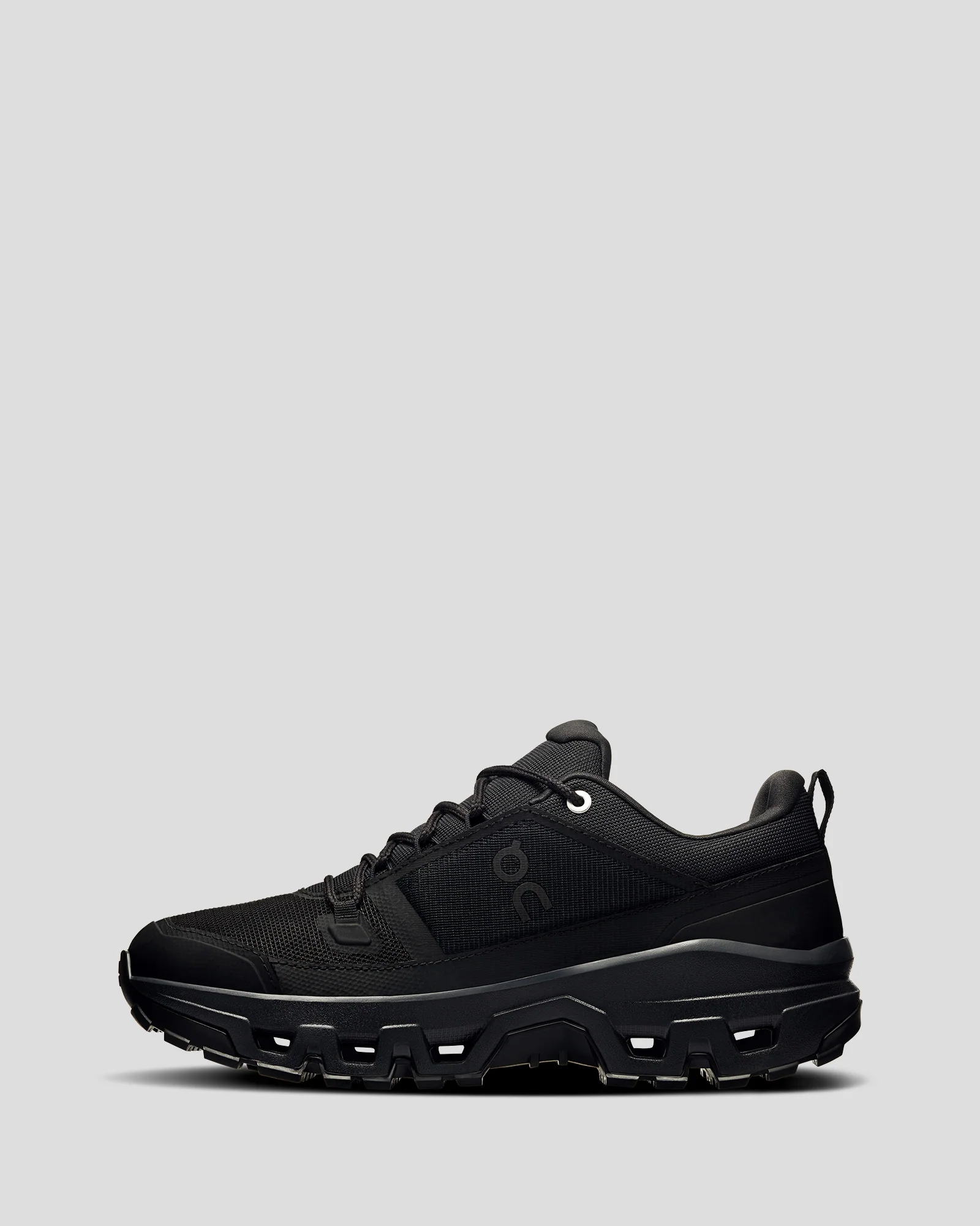 Women's On Cloudrock Low Hiking Shoes - Black/Black - Image 3