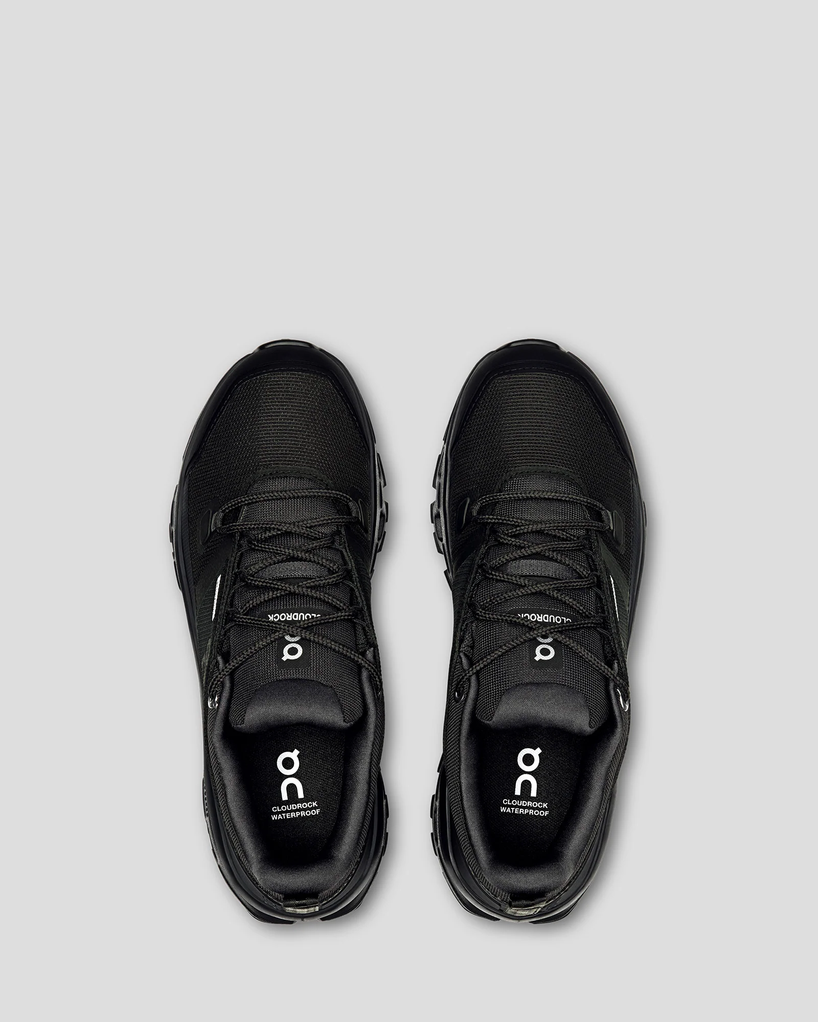 Women's On Cloudrock Low Hiking Shoes - Black/Black - Image 4