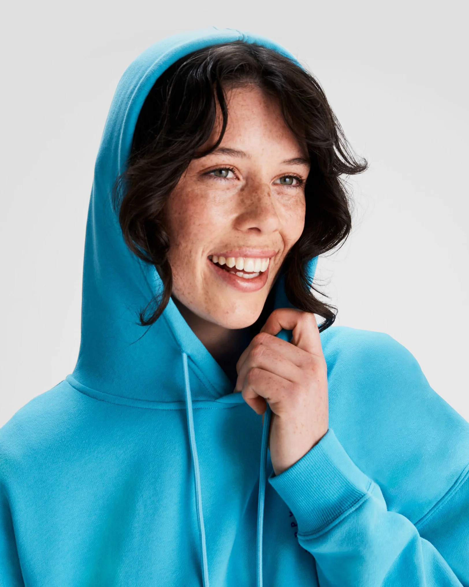 Women's OT Logo Slouchy LT BB Hoodie - Light Sea - Image 4