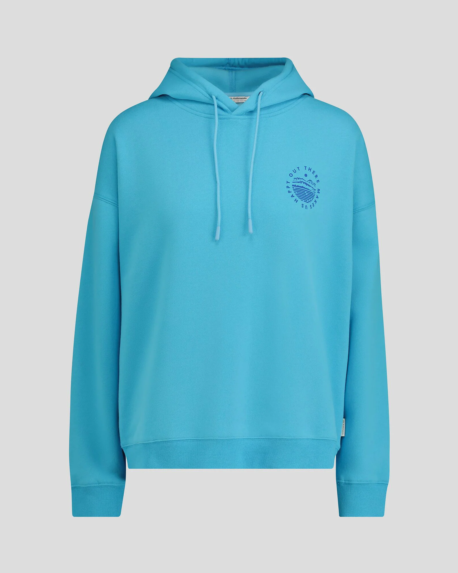 Women's OT Logo Slouchy LT BB Hoodie - Light Sea - Image 5