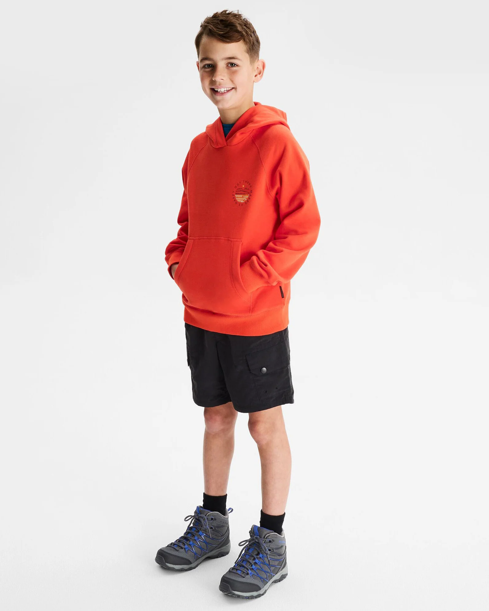 Youth OT Logo LT BB Hoodie - Hut Orange - Image 2