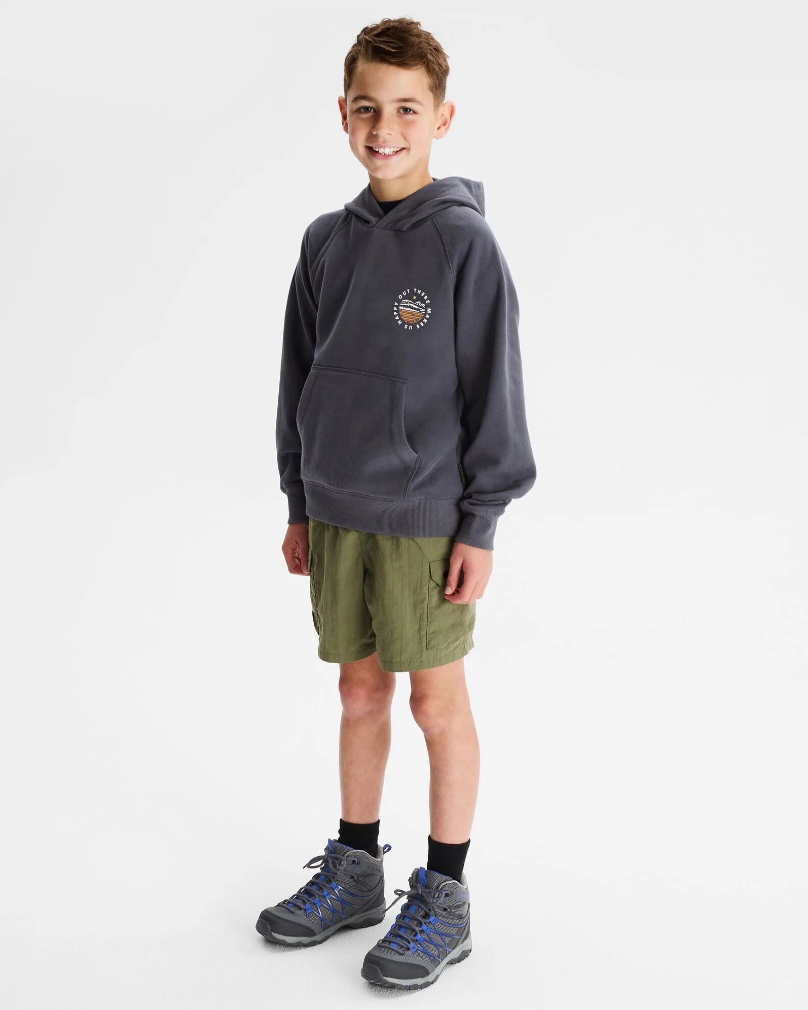 Youth OT Logo LT BB Hoodie - Mid Navy - Image 2