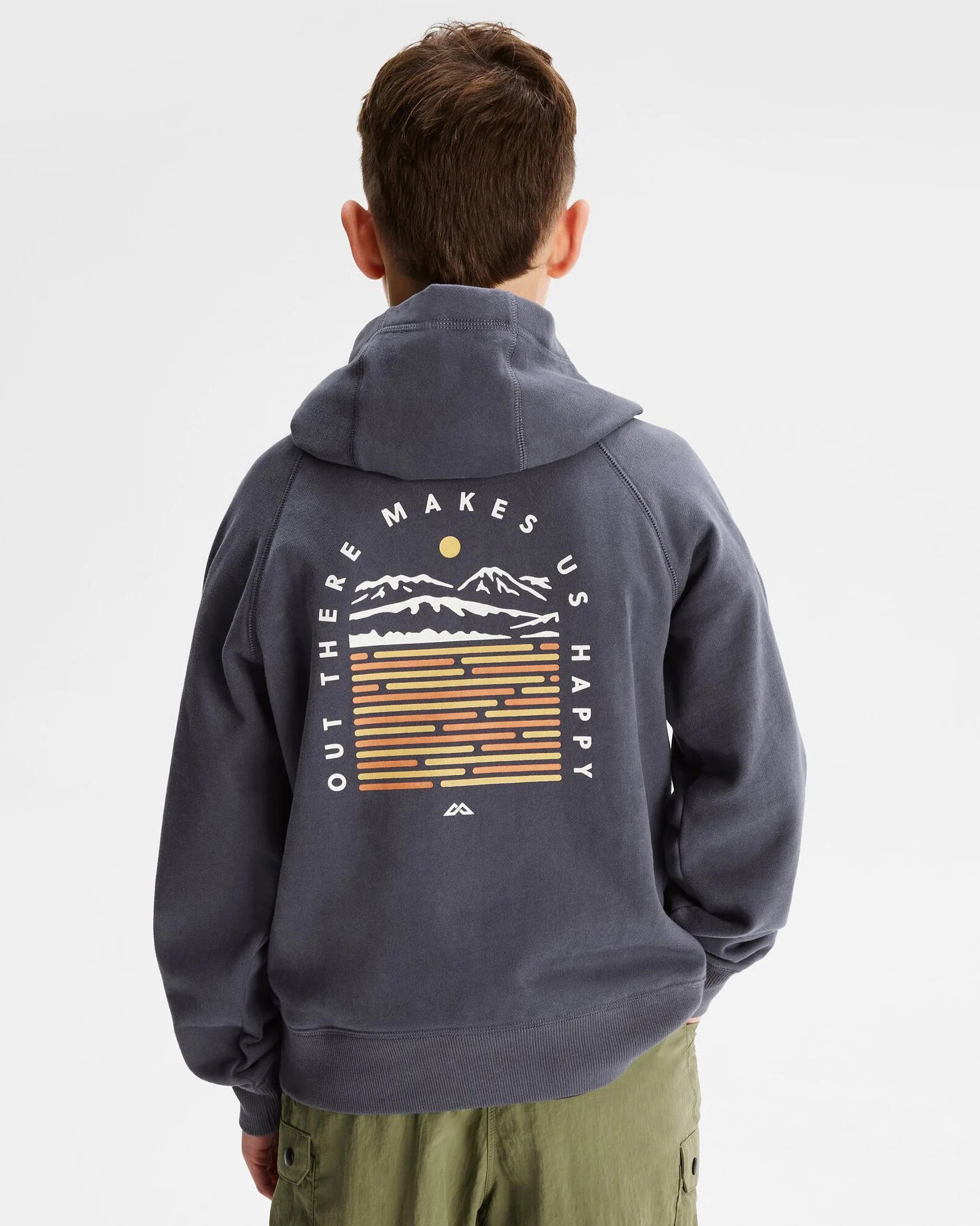 Youth OT Logo LT BB Hoodie - Mid Navy - Image 3