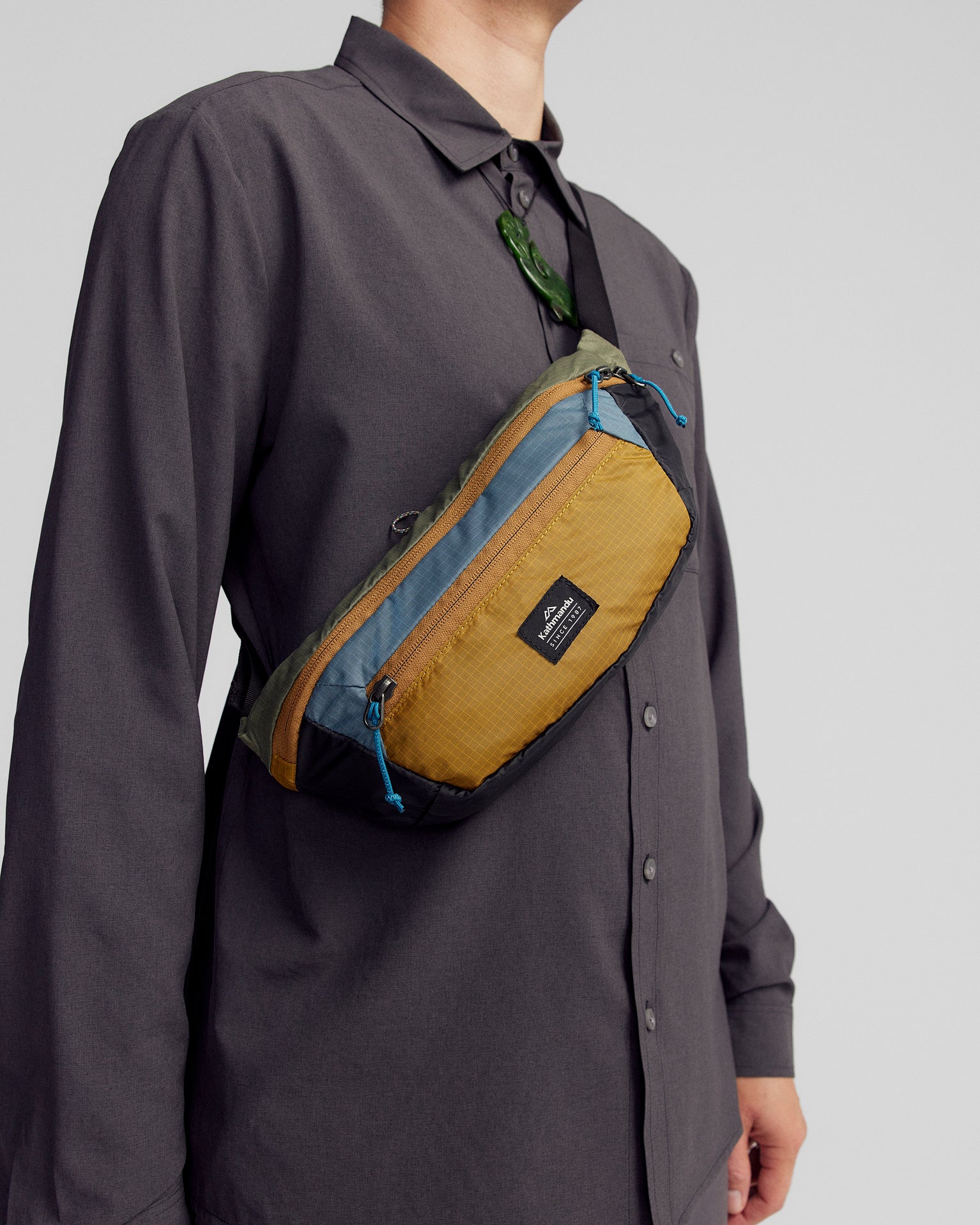 Pack&Go Crossbody Pouch - Golden/Washed Blue - Image 6