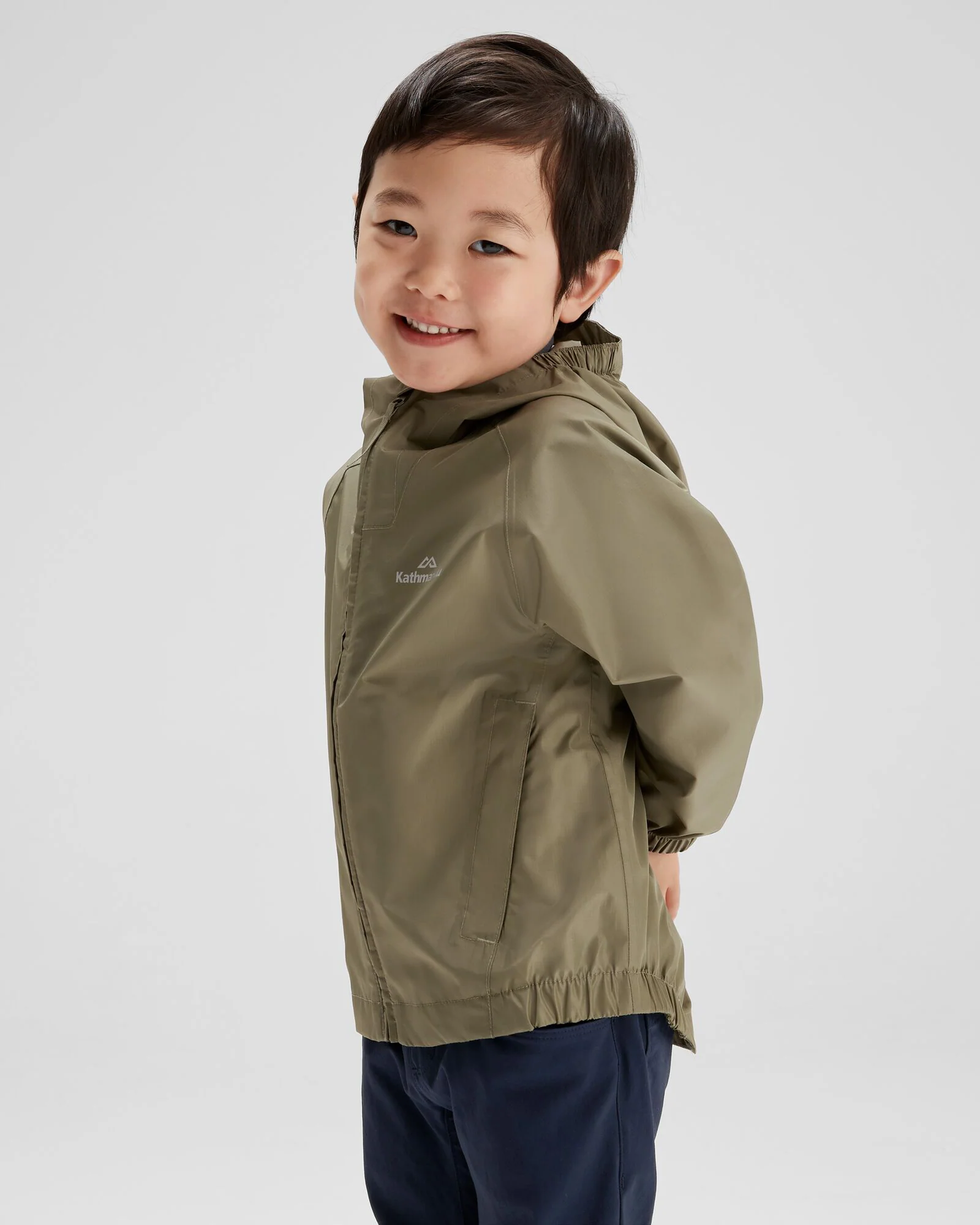 Pocket-it 2L Kids Rain Jacket v4 - Beech - Image 3