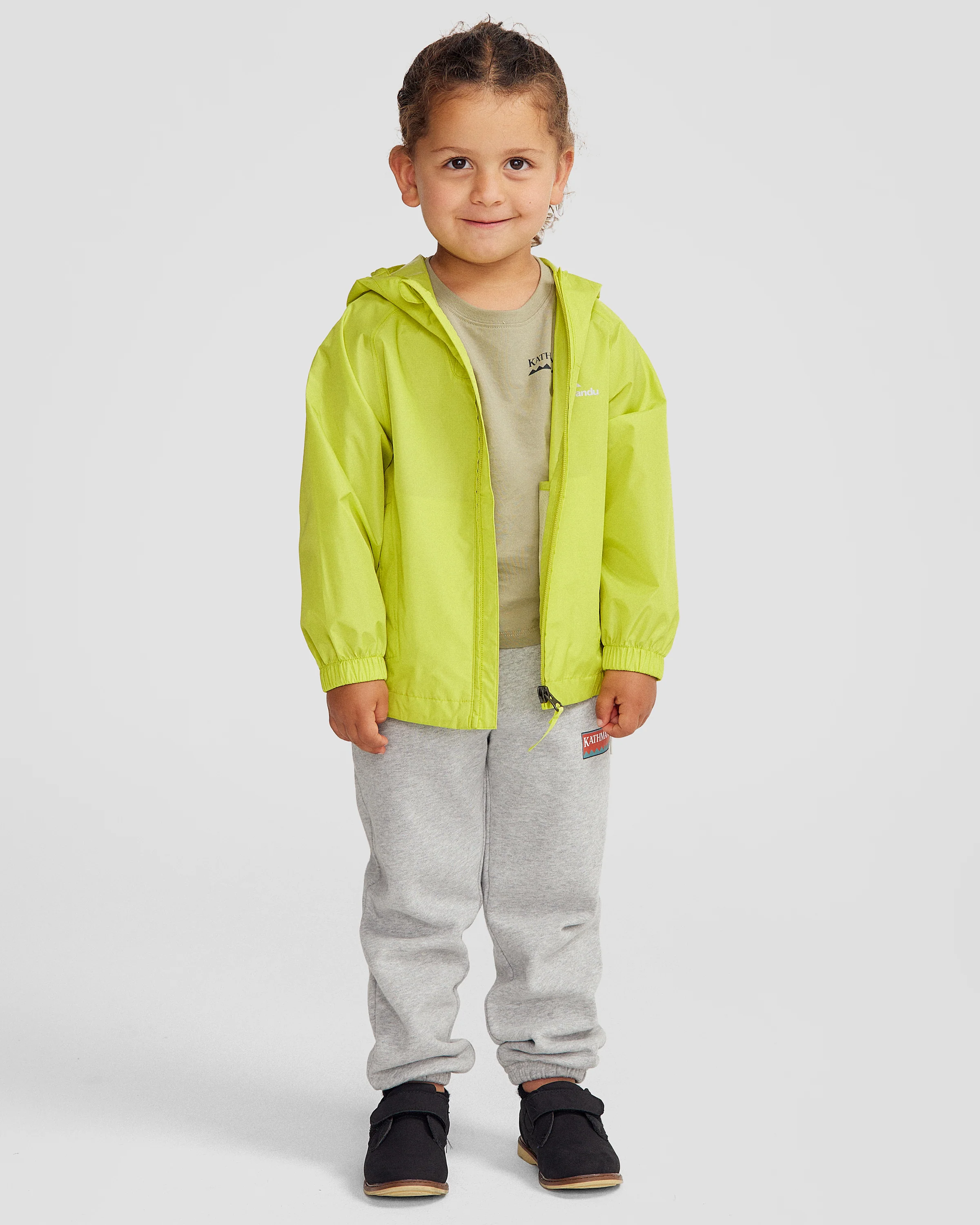 Kids Pocket-it 2L Rain Jacket v4 - Bright Moss - Image 9