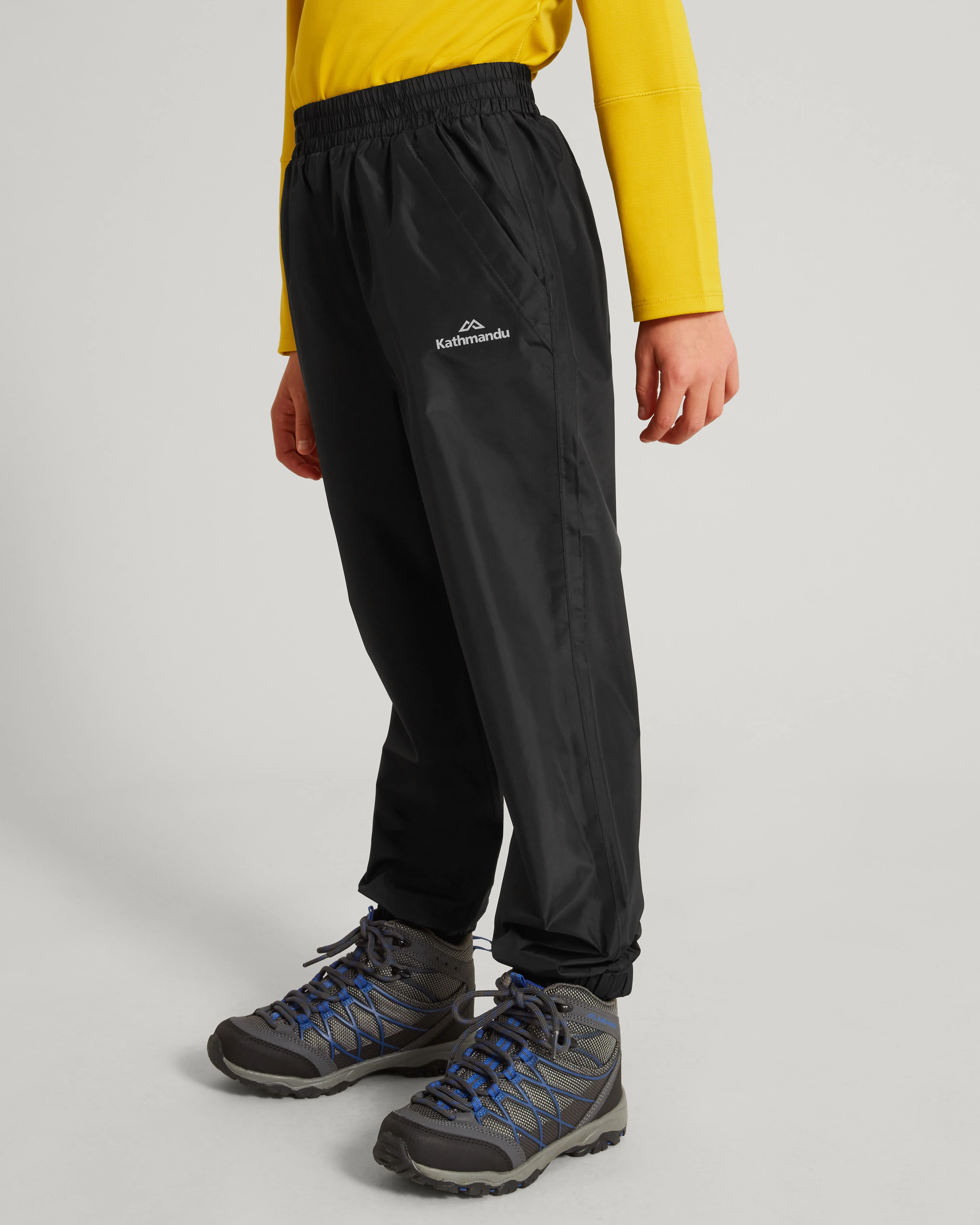Kids' Pocket-it 2-layer Rain Pants - Black - Image 4
