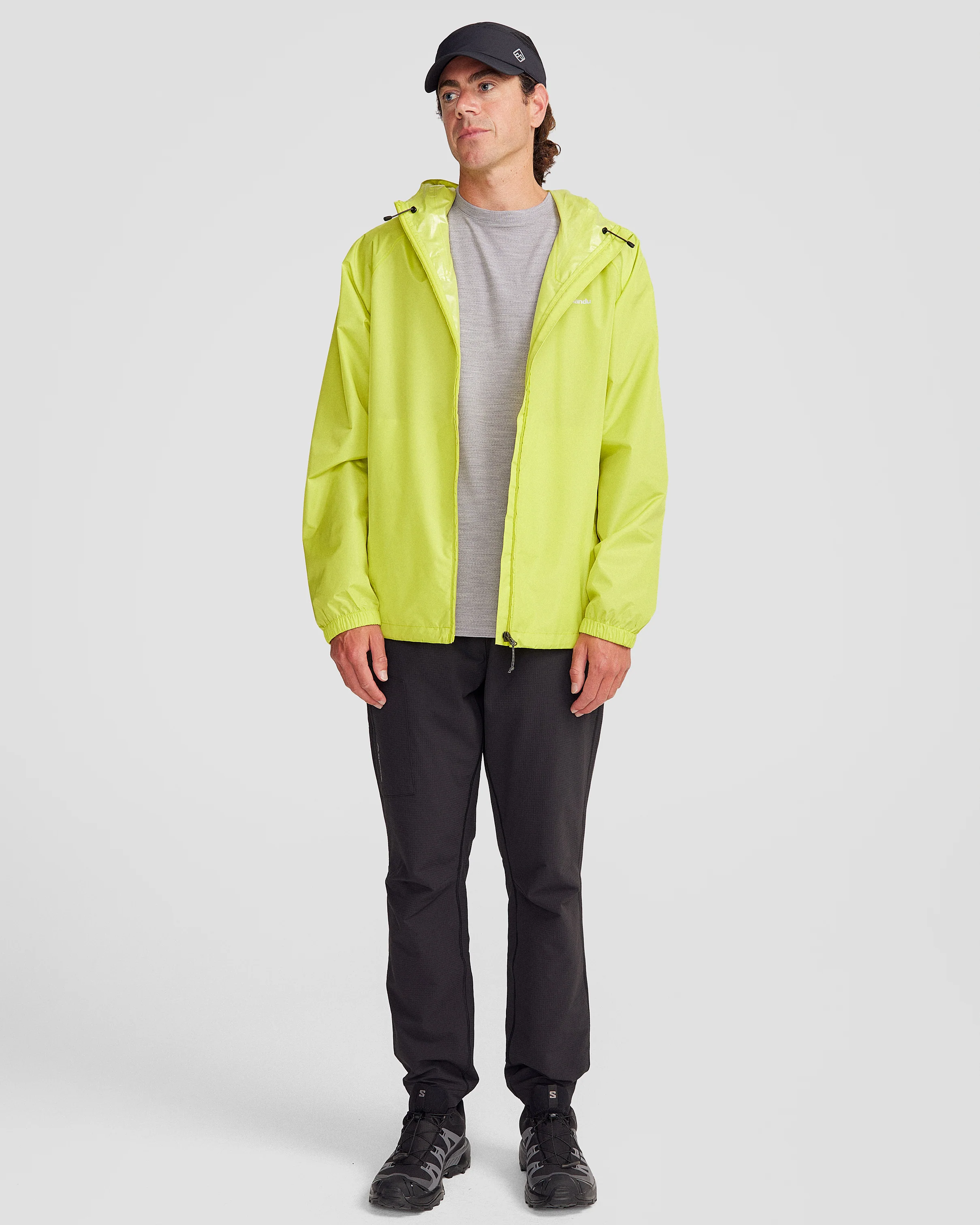 Pocket-it 2L Men's Rain Jacket v4 - Bright Moss - Image 2