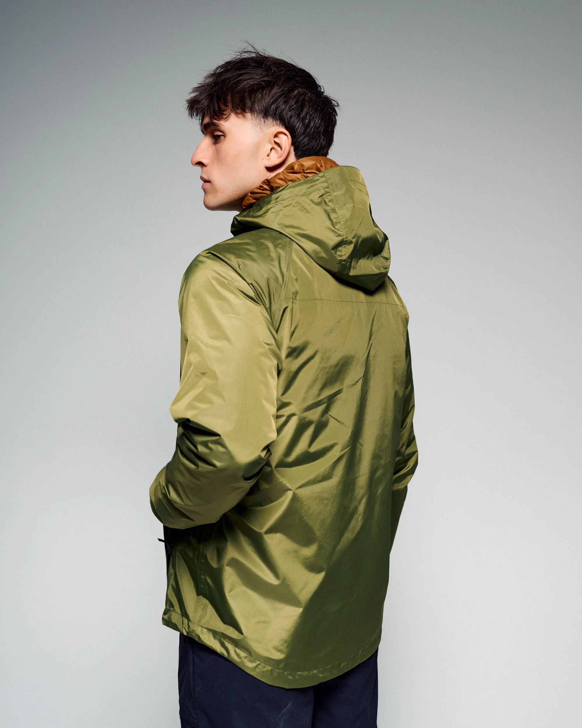 Men's Pocket-it 2L Rain Jacket v4 - Dark Fern - Image 3