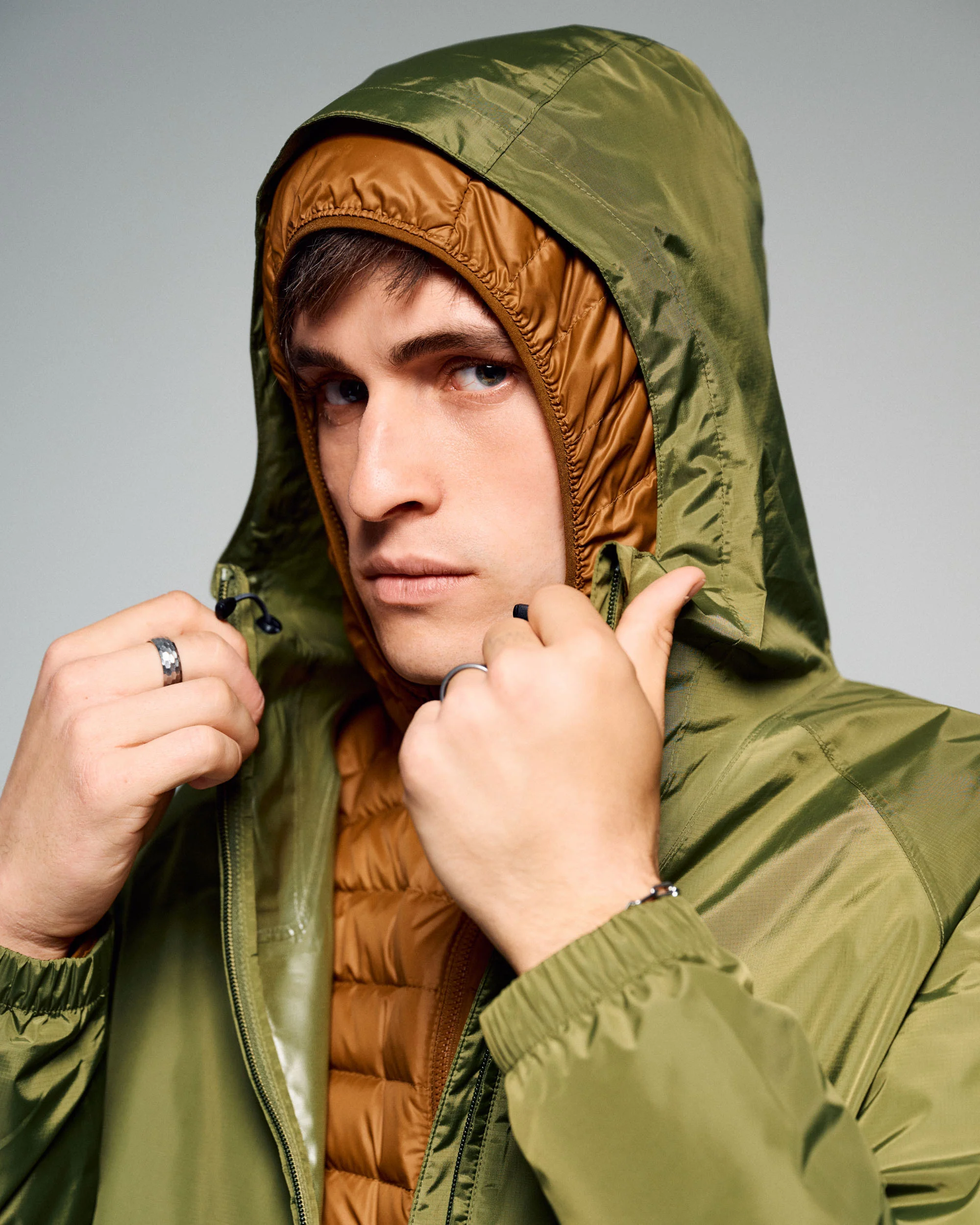 Men's Pocket-it 2L Rain Jacket v4 - Dark Fern - Image 6