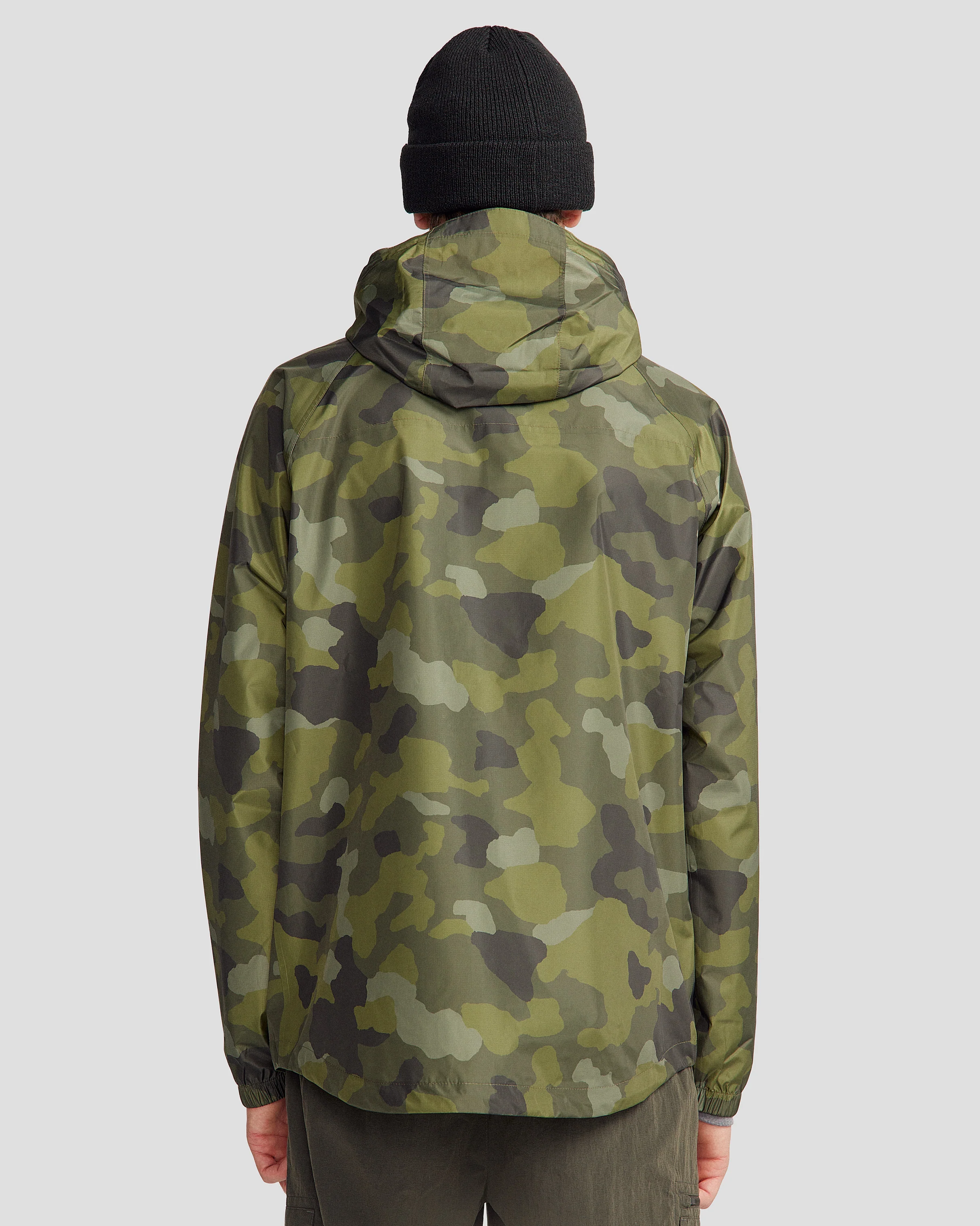 Pocket-it 2L Men's Rain Jacket v4 - Light Moss Tree Camo Print - Image 7