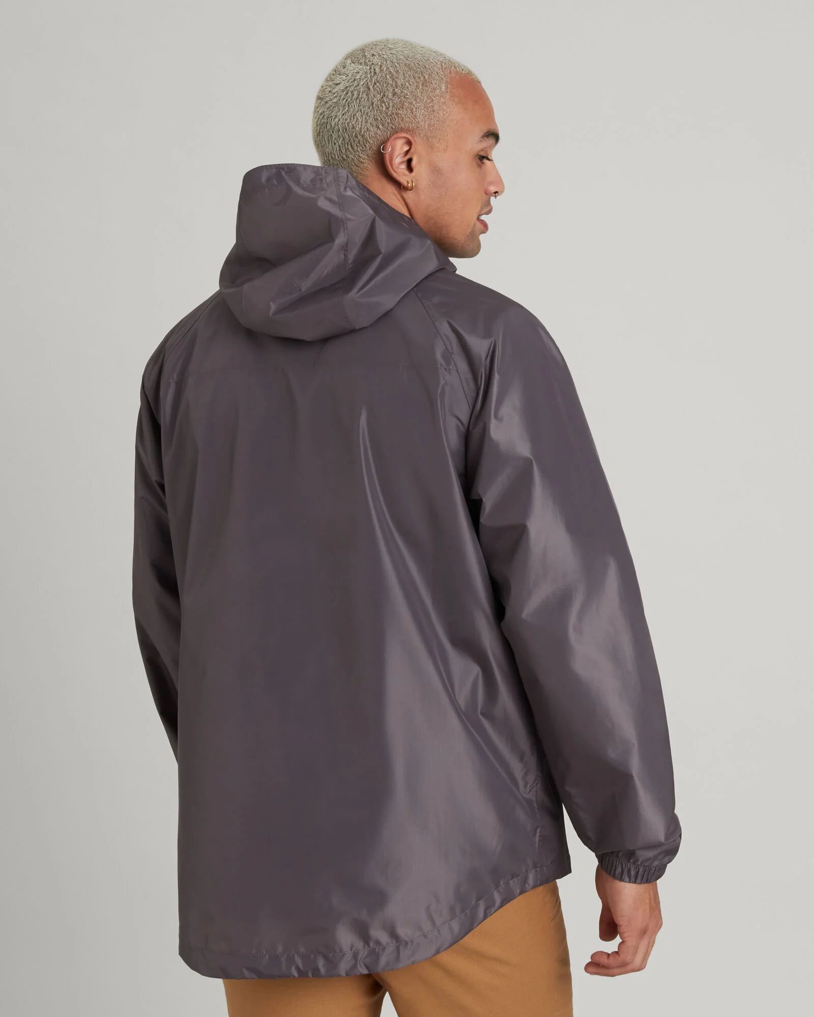 Men's Pocket-it 2-layer Rain Jacket - Light Quartz - Image 4